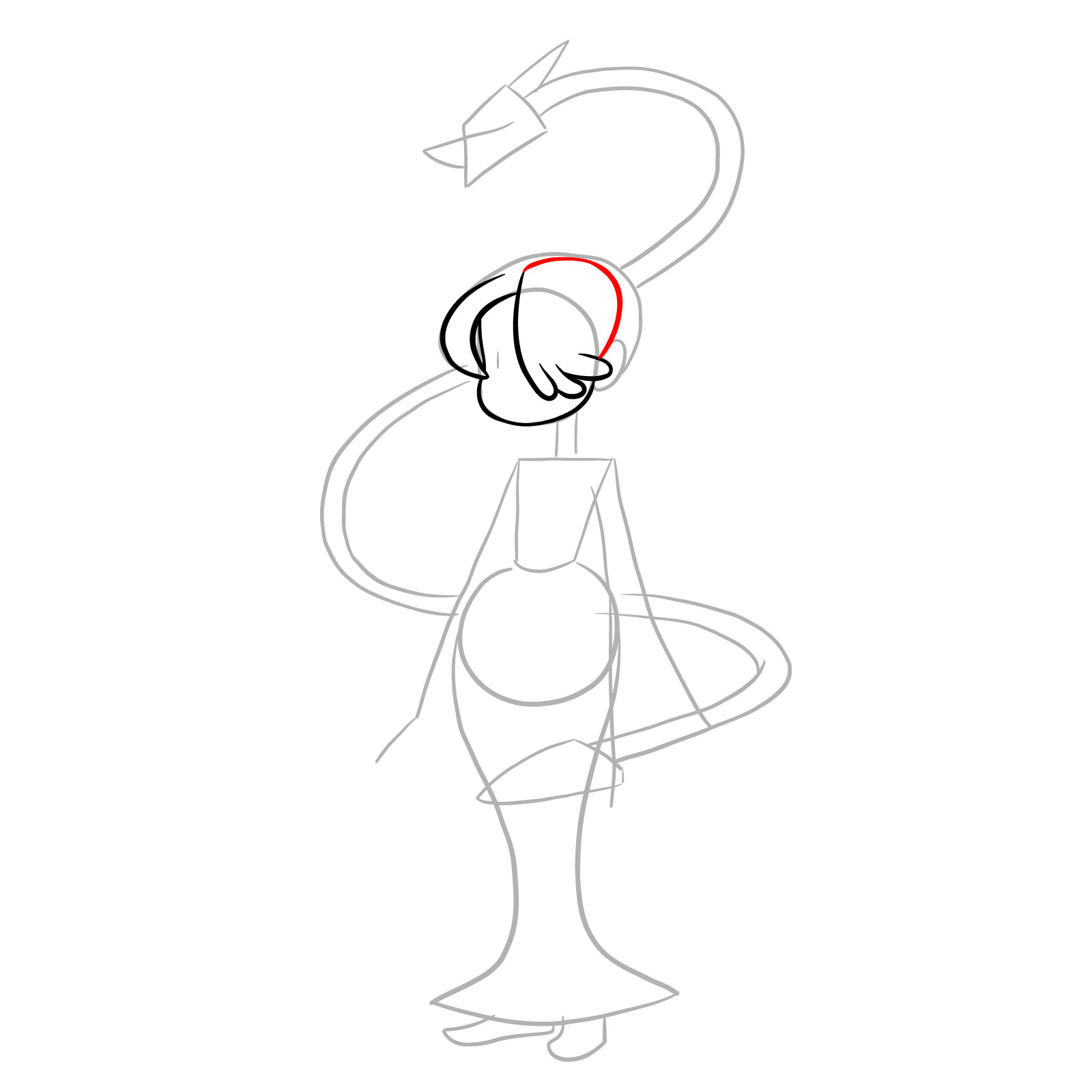 How to draw Squigly from Skullgirls - step 07