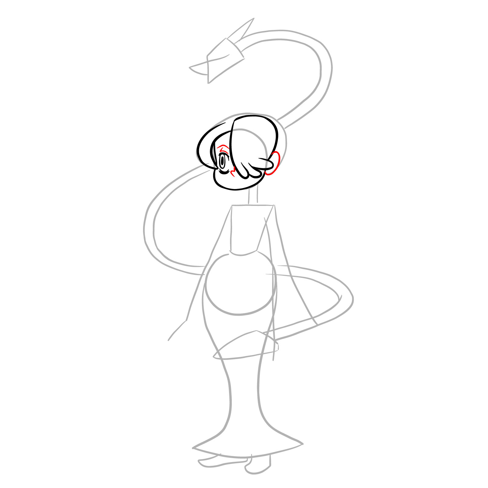 How to draw Squigly from Skullgirls - step 10
