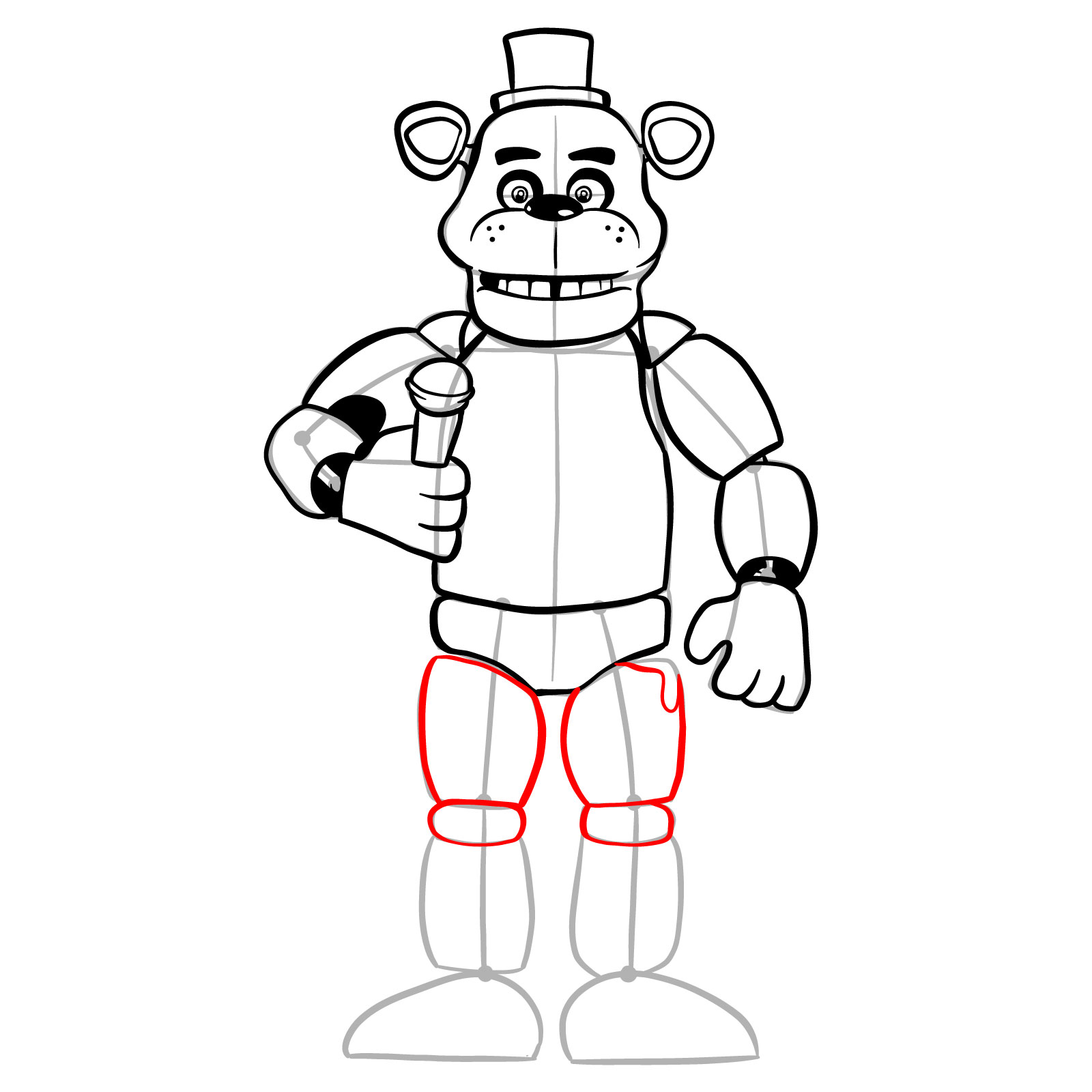 How To Draw Freddy Fazbear At Five Nights At Freddy S Freddy Fazbear The Best Porn Website