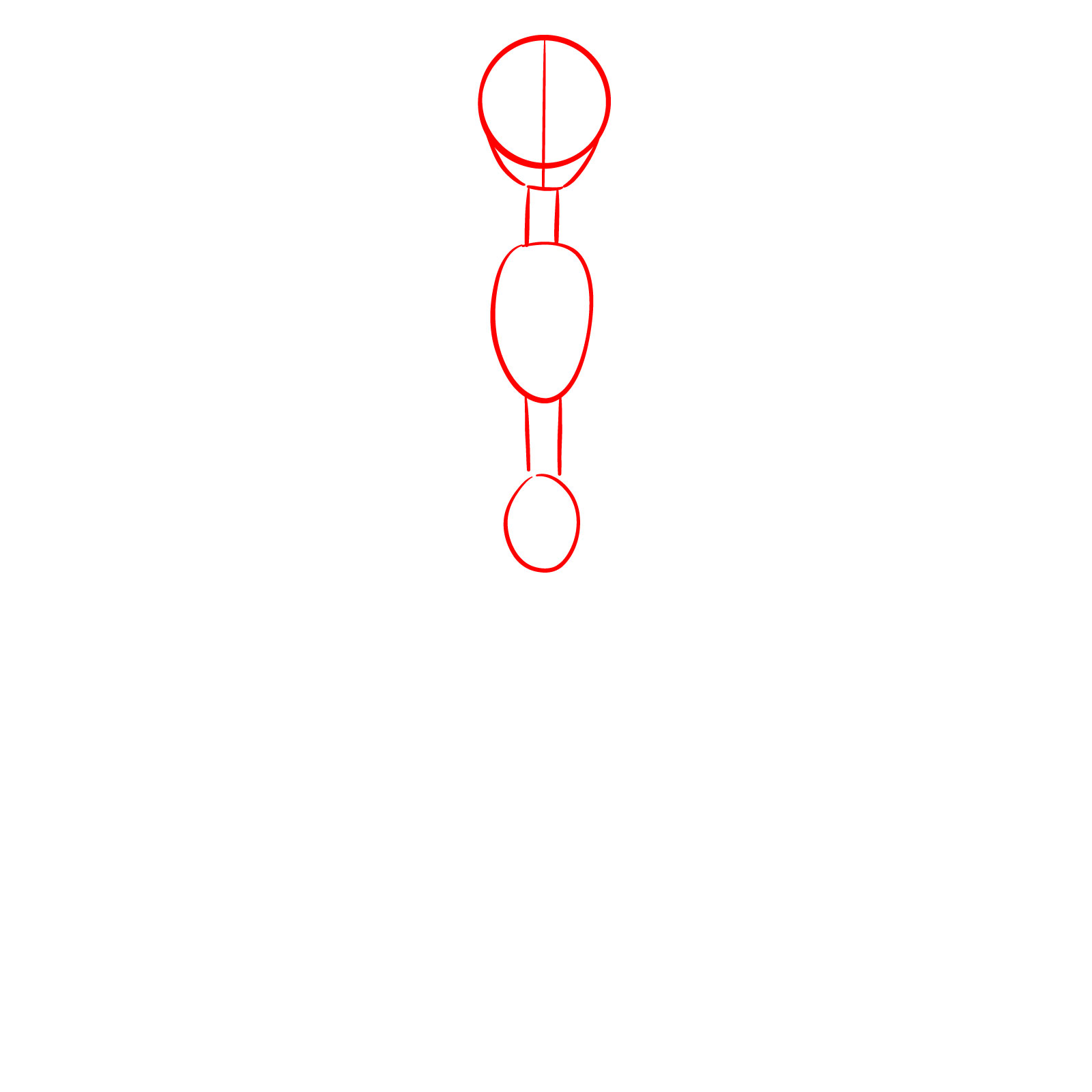 How to Draw the Puppet from FNAF - step 01