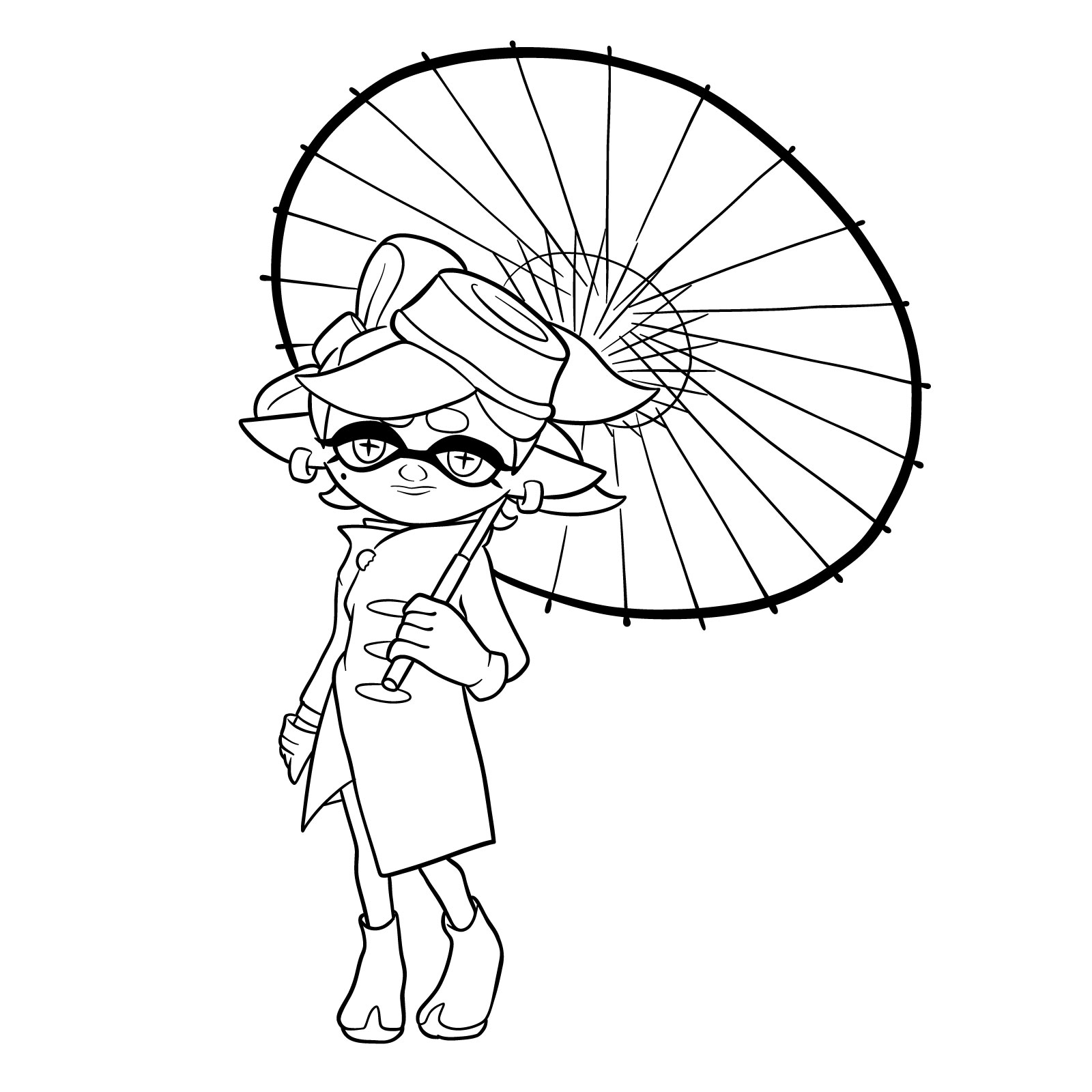 How to draw Marie from Splatoon 3 - final step