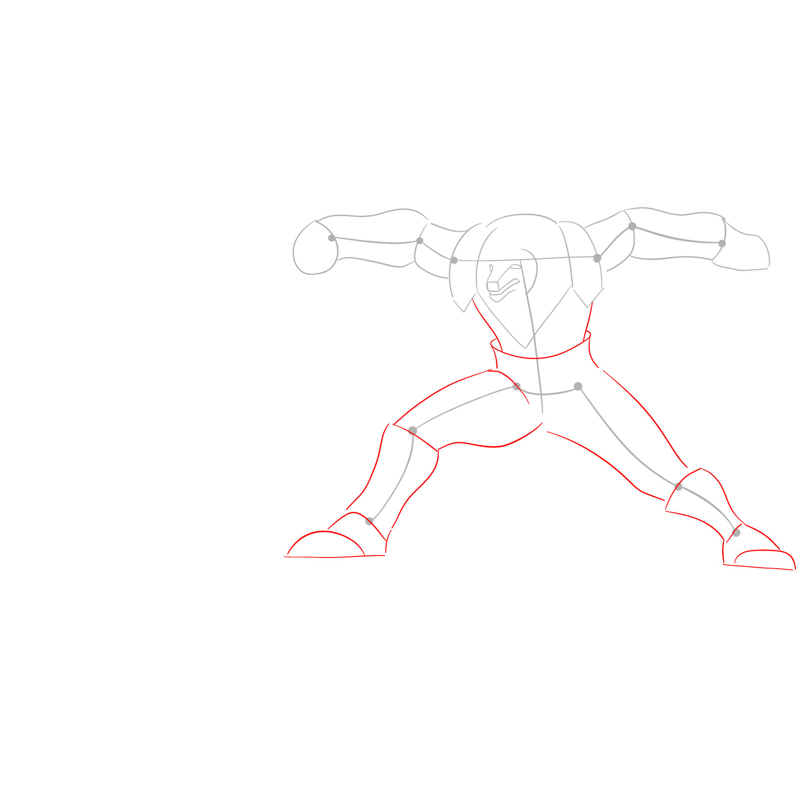 How to draw Nasus - League of Legends - step 03