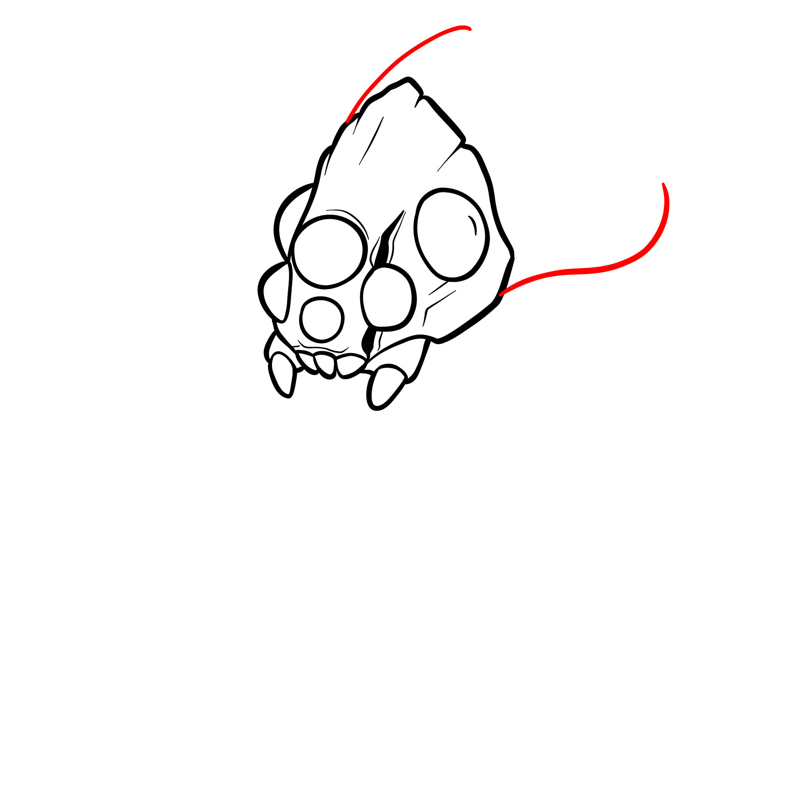 How to draw Baron Nashor from League of Legends - step 10