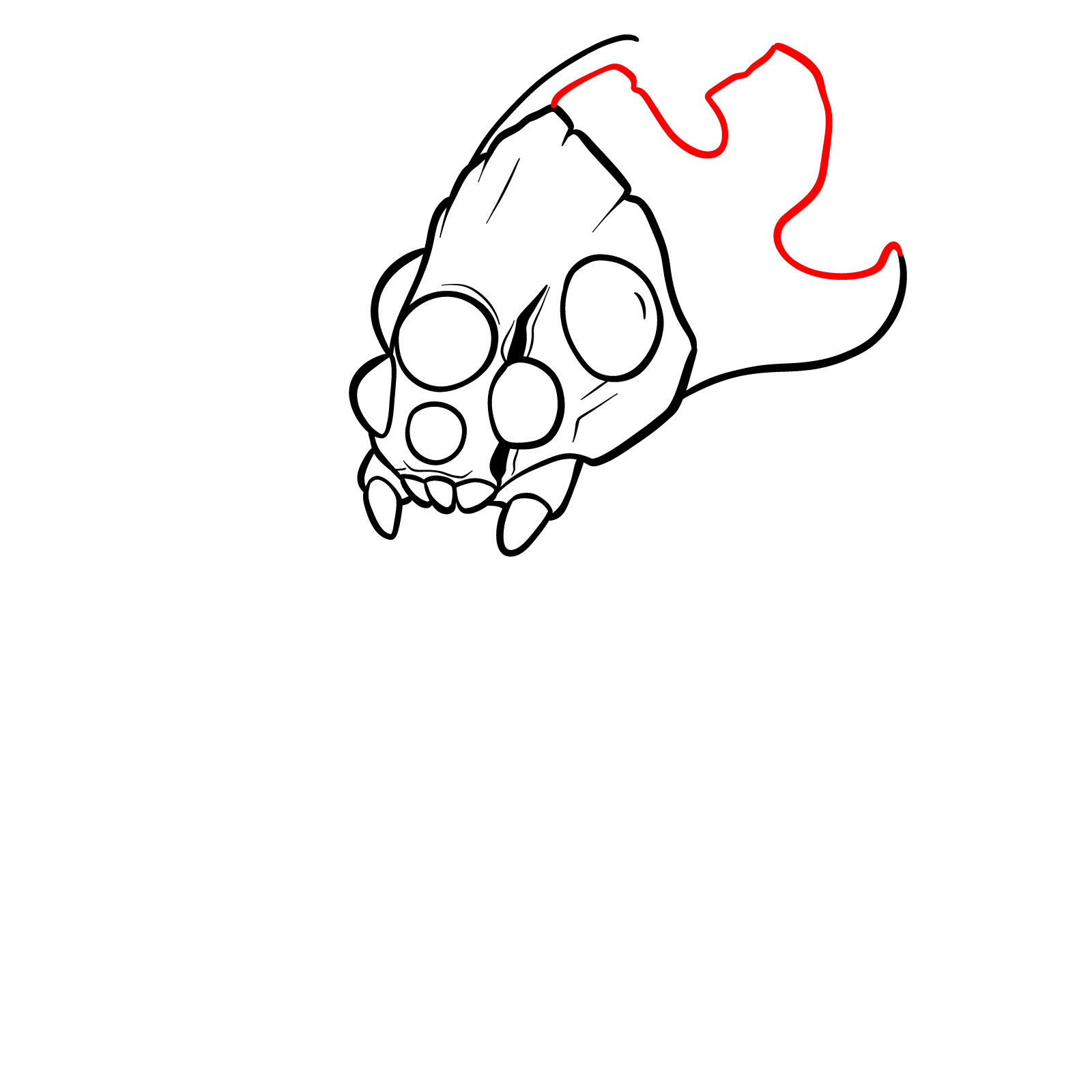 How to draw Baron Nashor from League of Legends - step 11