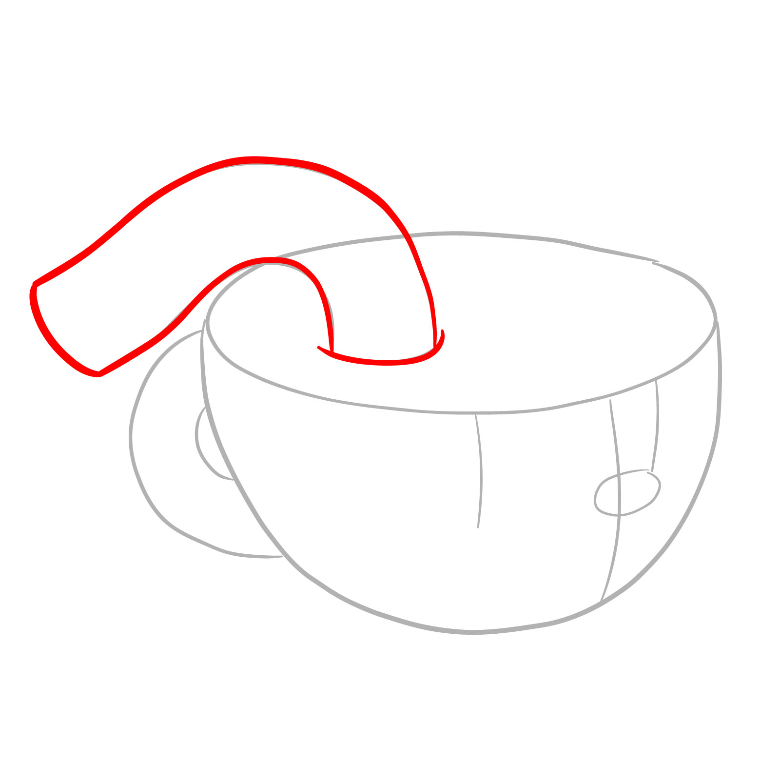 How to draw Cuphead's face - Invincibility Super Art - step 03