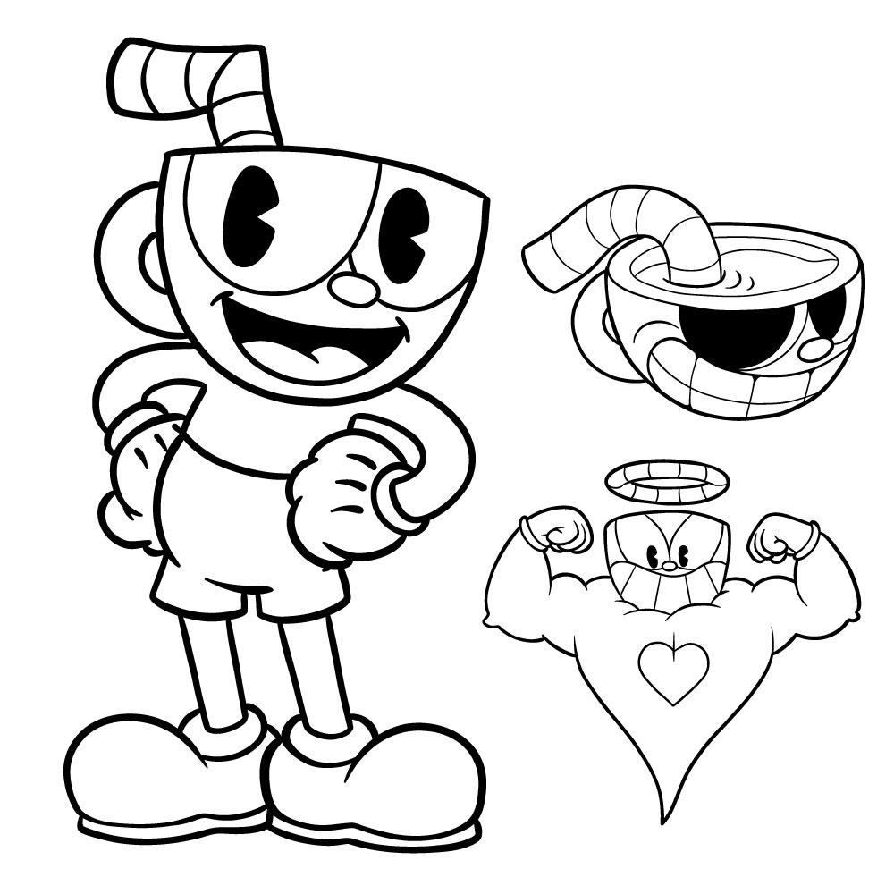 How to Draw Cuphead: 3 Drawing Tutorials in 1