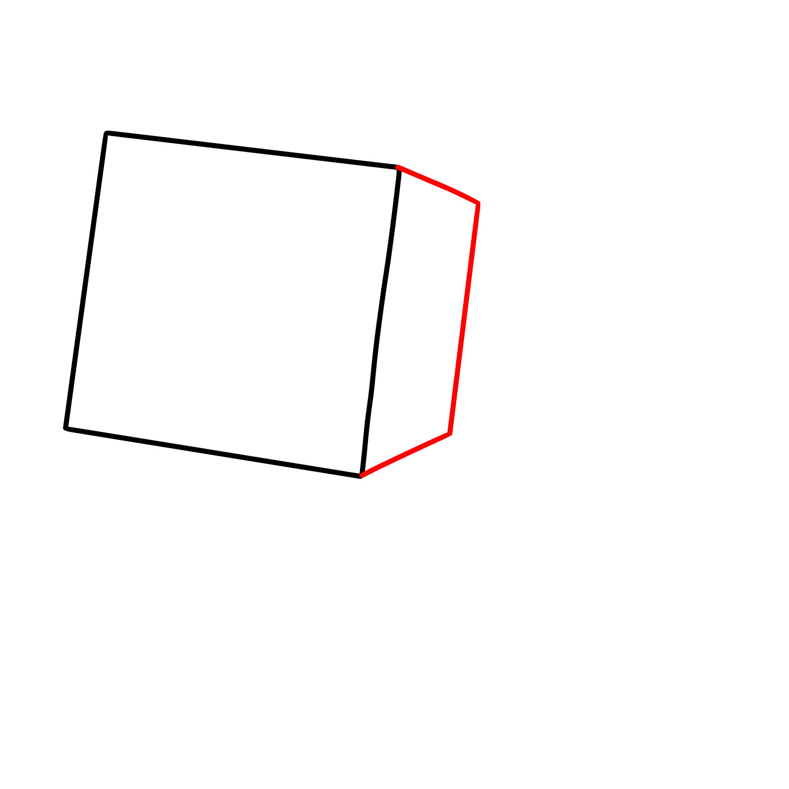 How to Draw a Pig from Minecraft - step 02