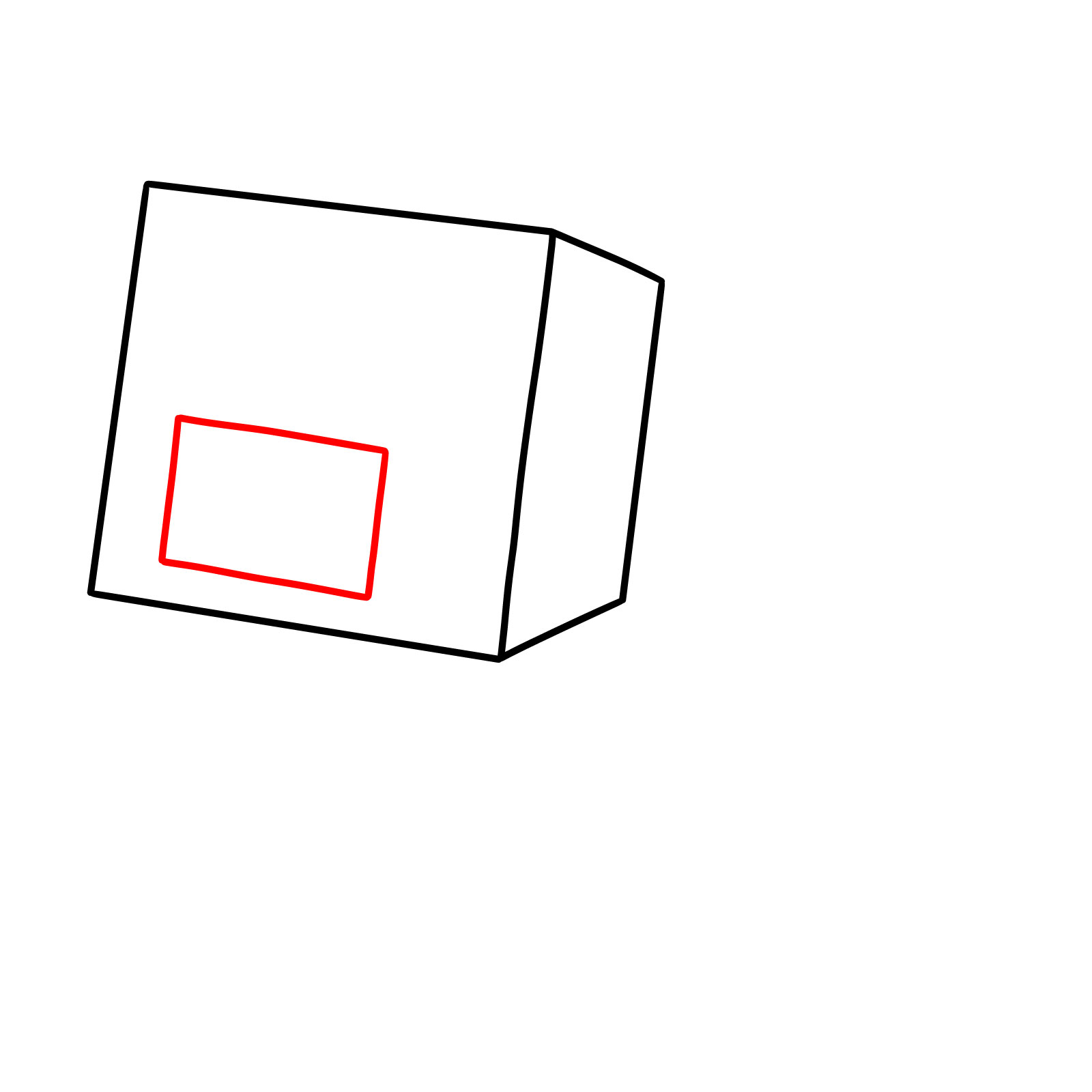 How to Draw a Pig from Minecraft - step 03