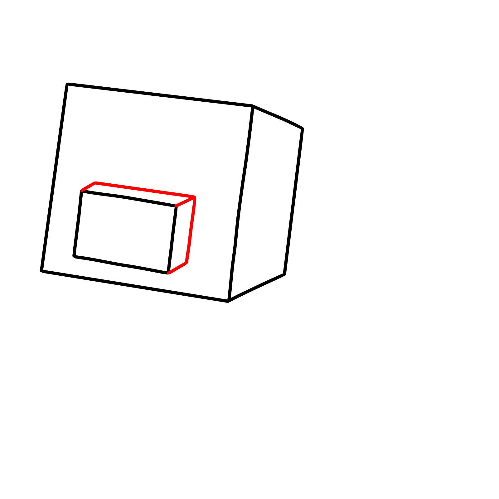 How to Draw a Pig from Minecraft - step 04