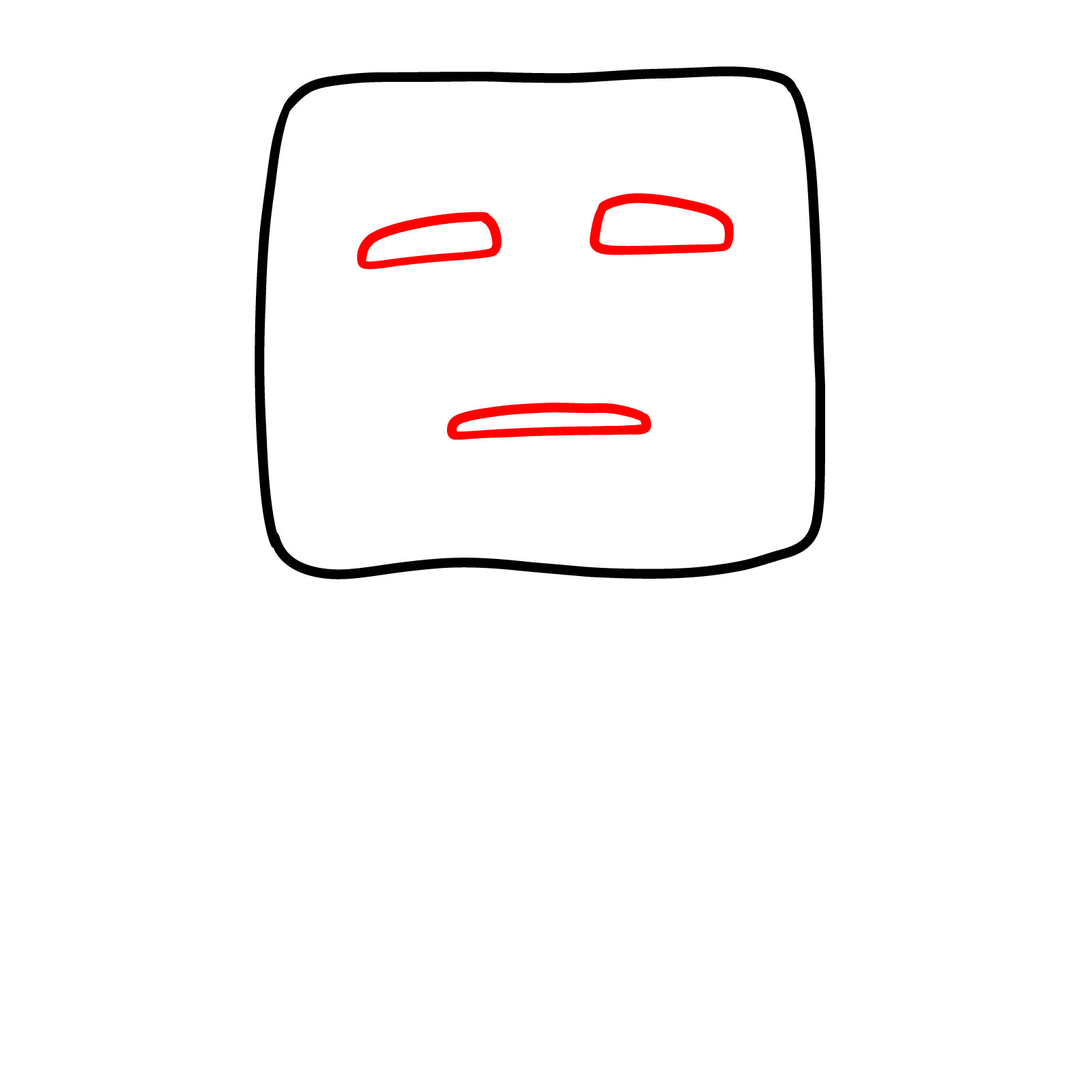 How to Draw a Ghast from the Minecraft Movie - step 02