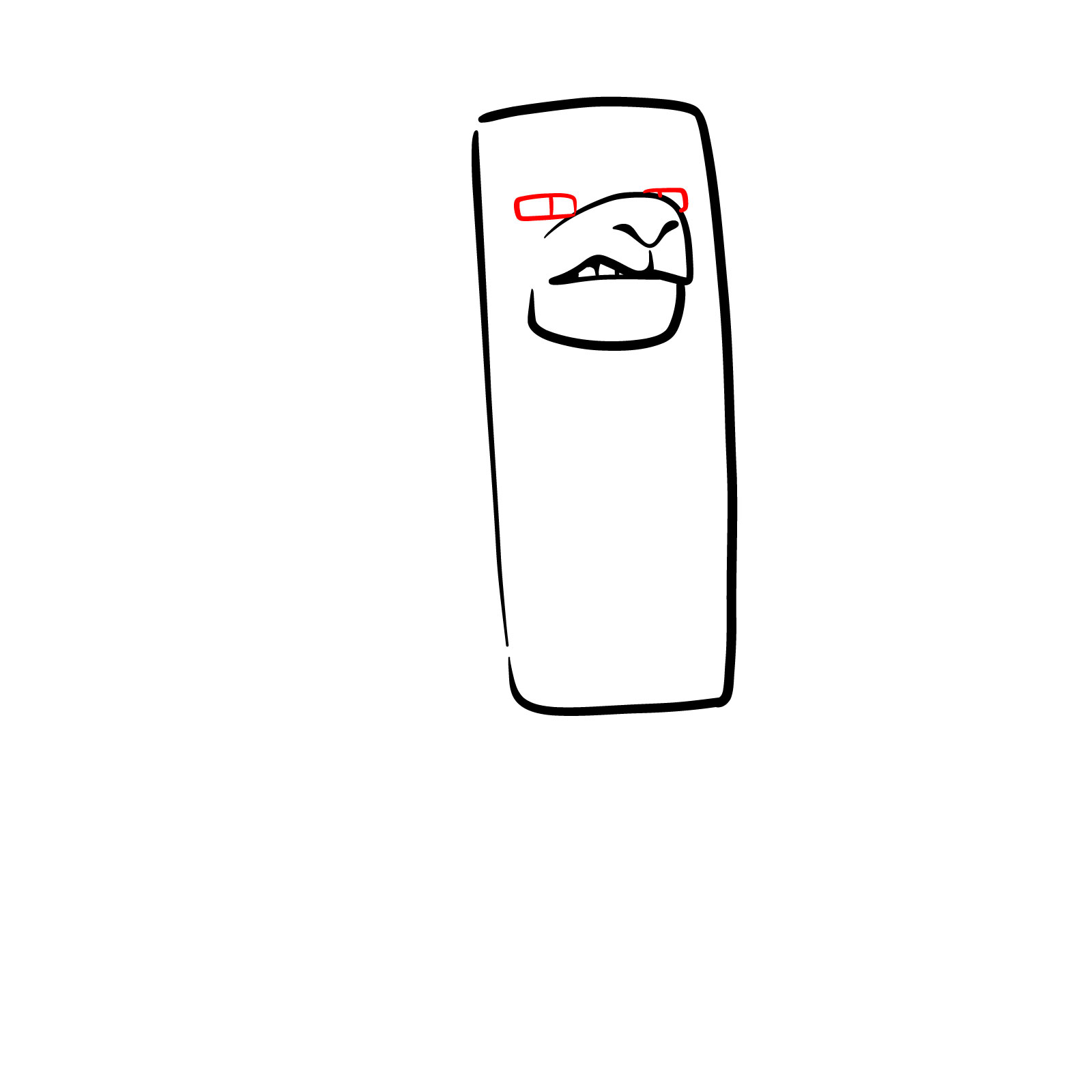 How to Draw a Llama from the Minecraft Movie - step 06