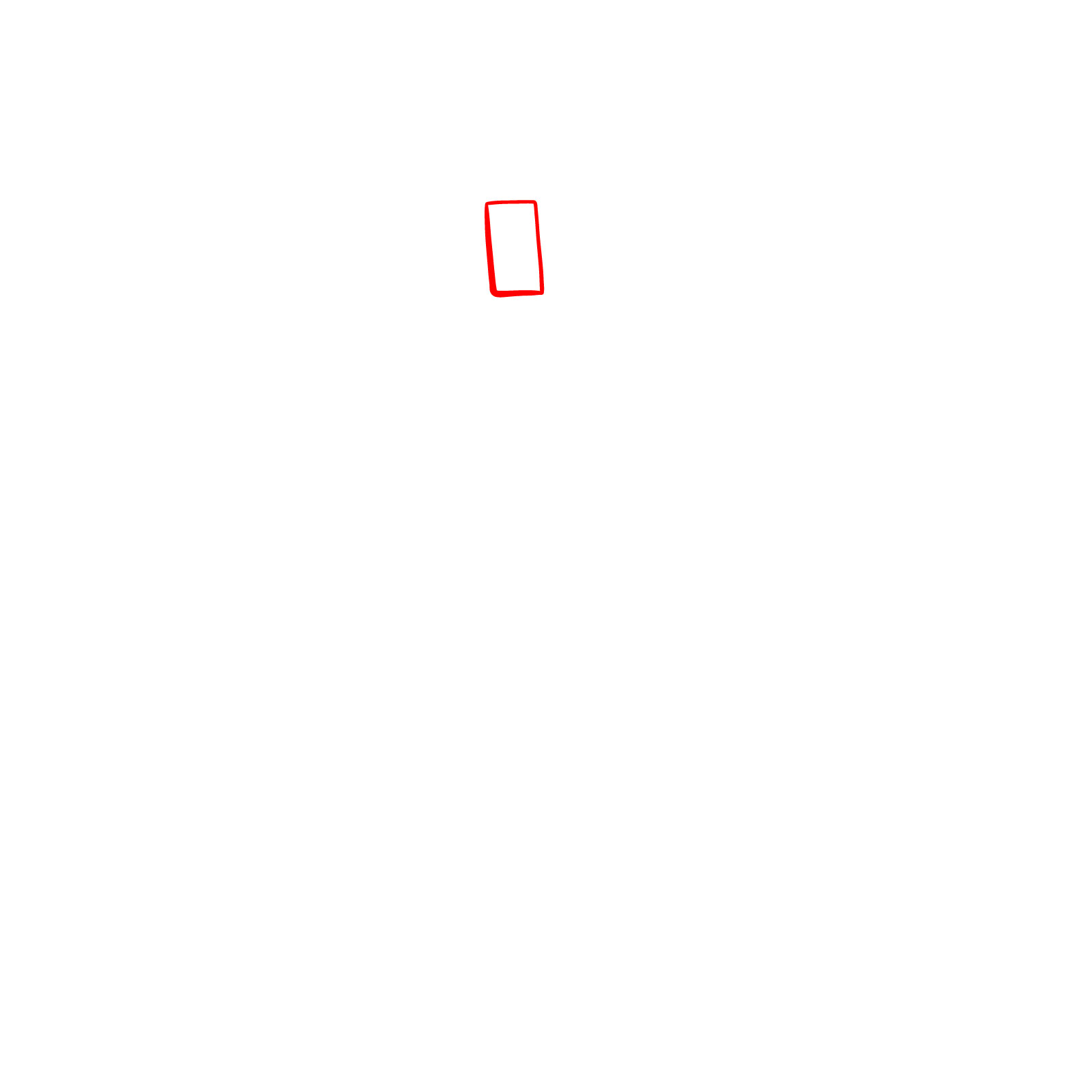 How to Draw an Iron Golem from A Minecraft Movie - step 01