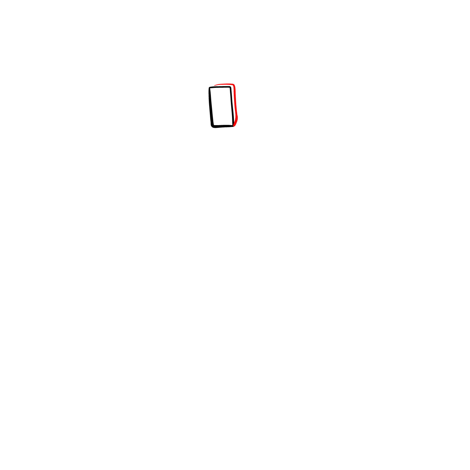 How to Draw an Iron Golem from A Minecraft Movie - step 02