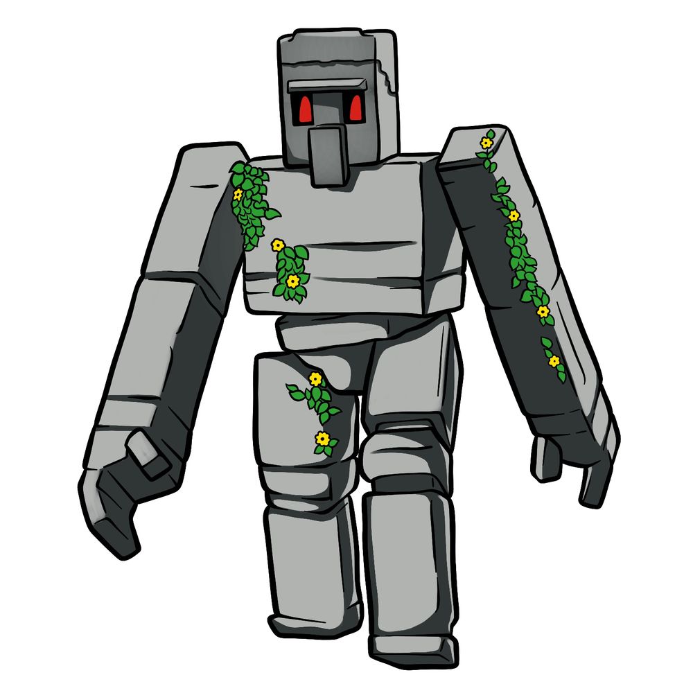 How to Draw an Iron Golem: A Minecraft Movie Iron Golem Drawing