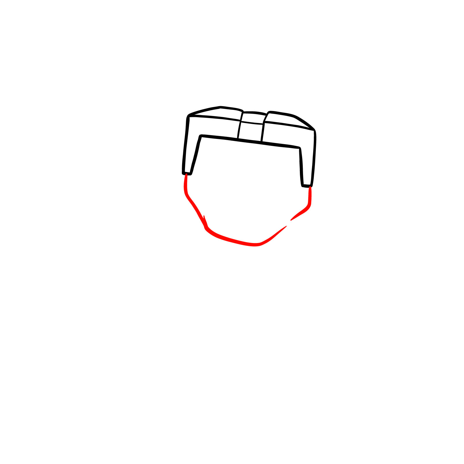 How to Draw General Chungus from A Minecraft Movie - step 04