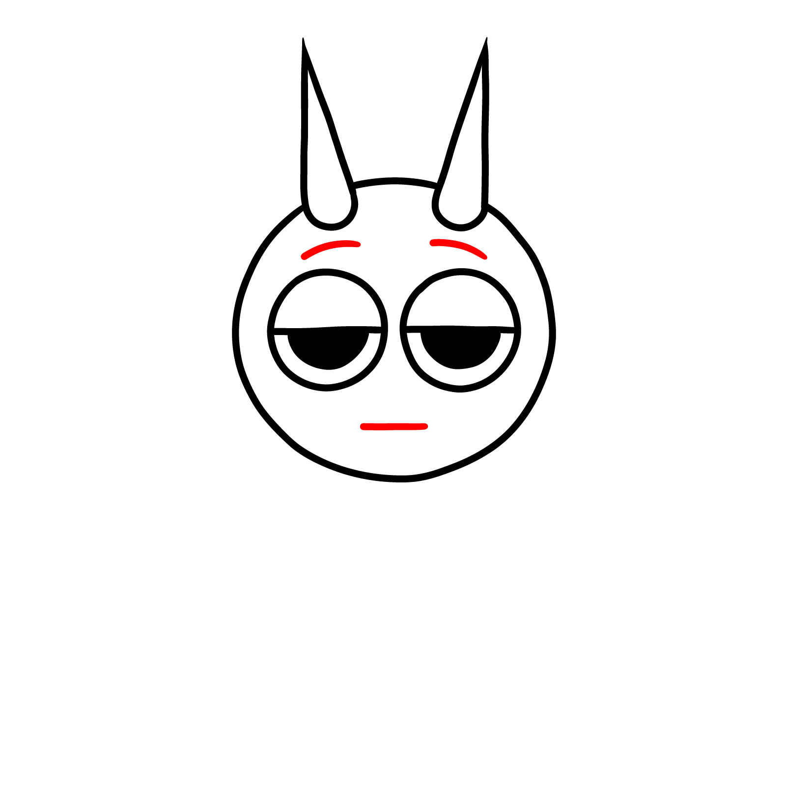 How to Draw Durple from Sprunki - step 06