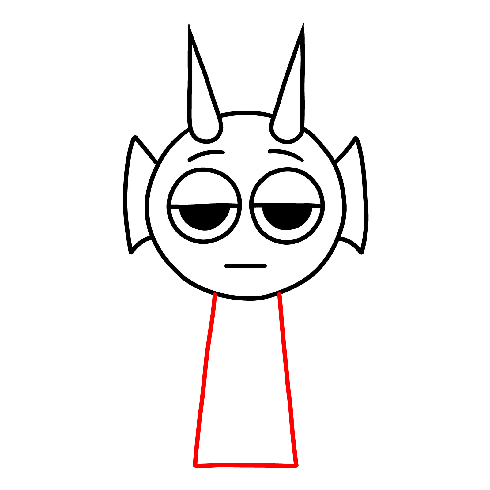 How to Draw Durple from Sprunki - step 08