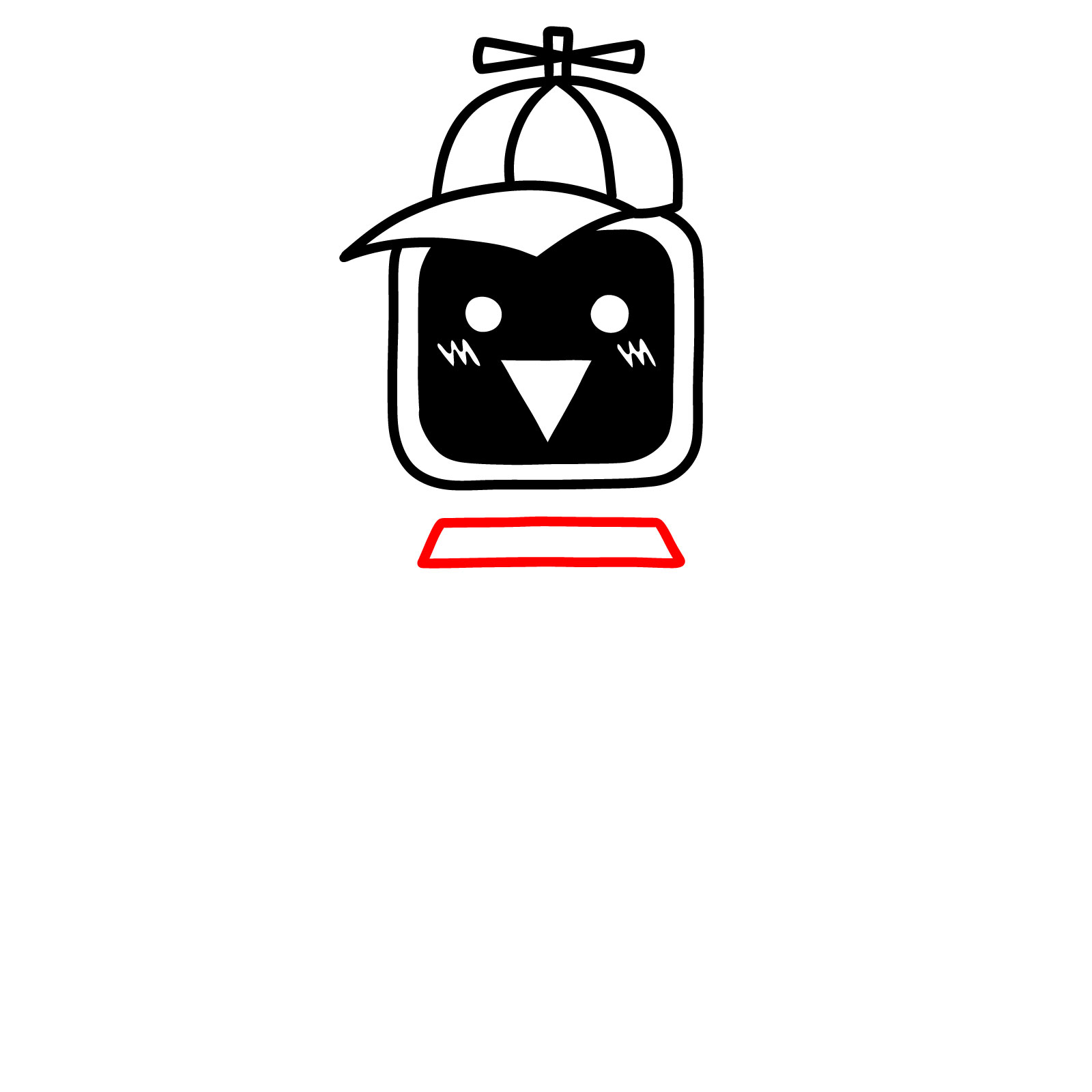 How to Draw Mr. Fun Computer from Sprunki - step 10
