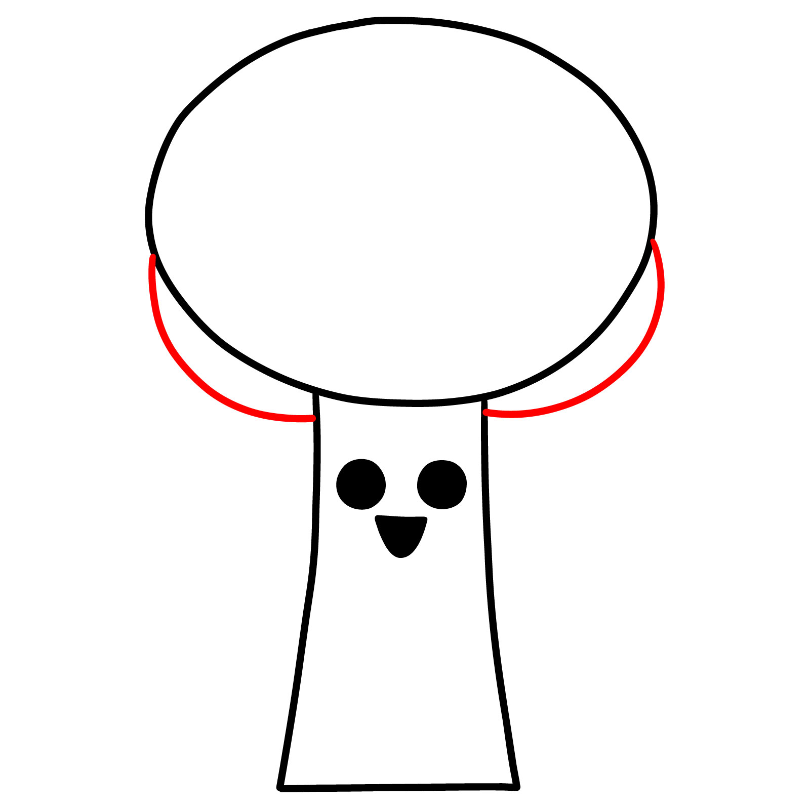 How to Draw Mr. Tree from Sprunki - step 05