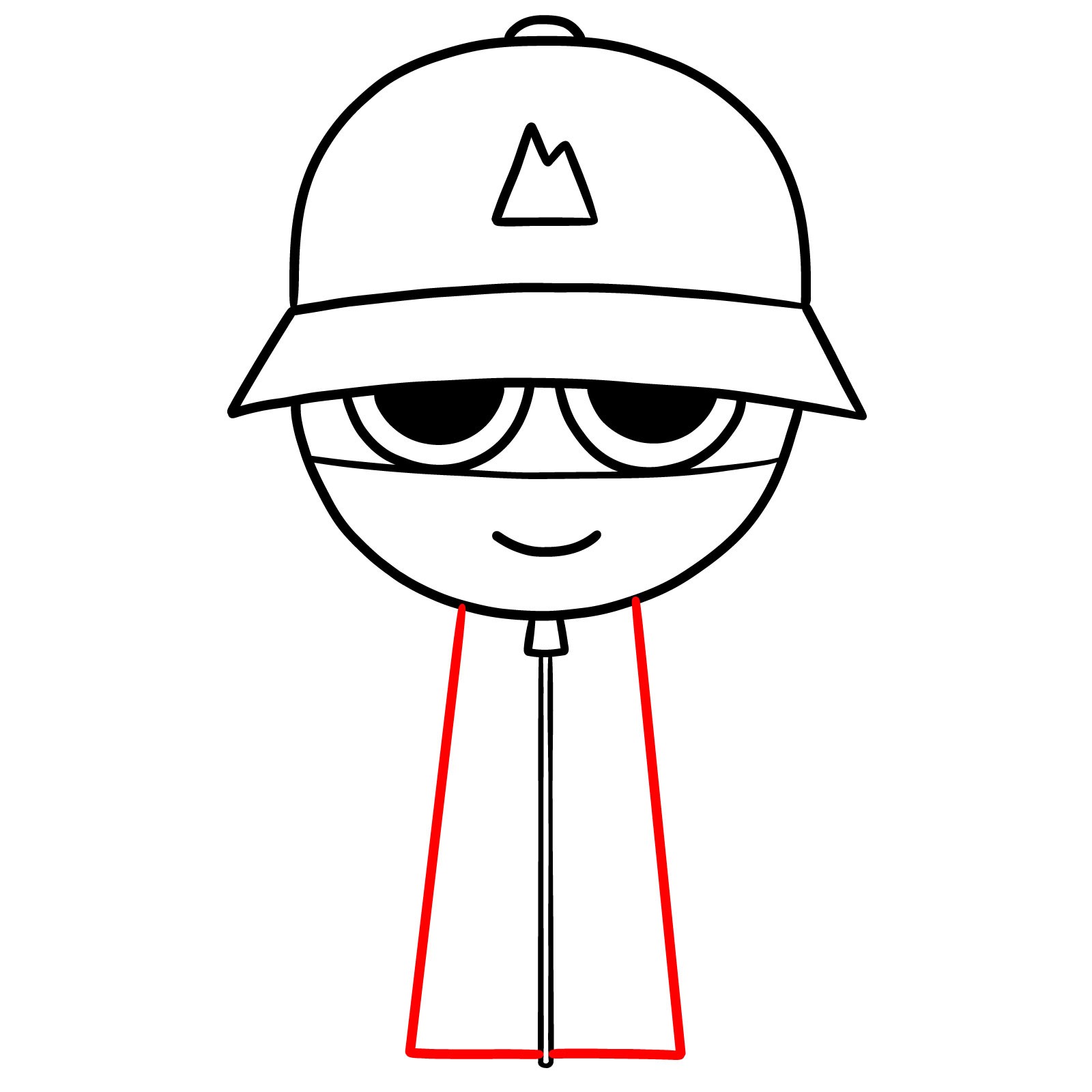 How to Draw El Cool P from Sprunki - step 08