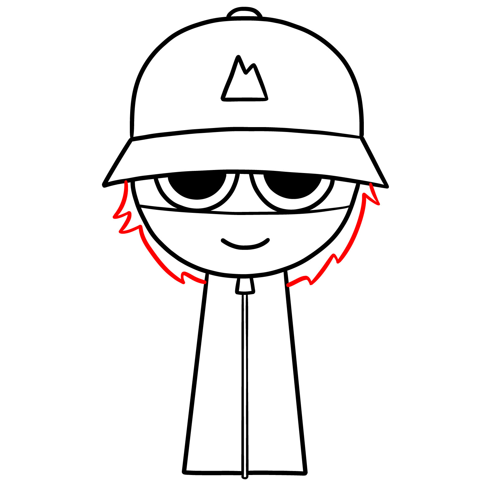 How to Draw El Cool P from Sprunki - step 09