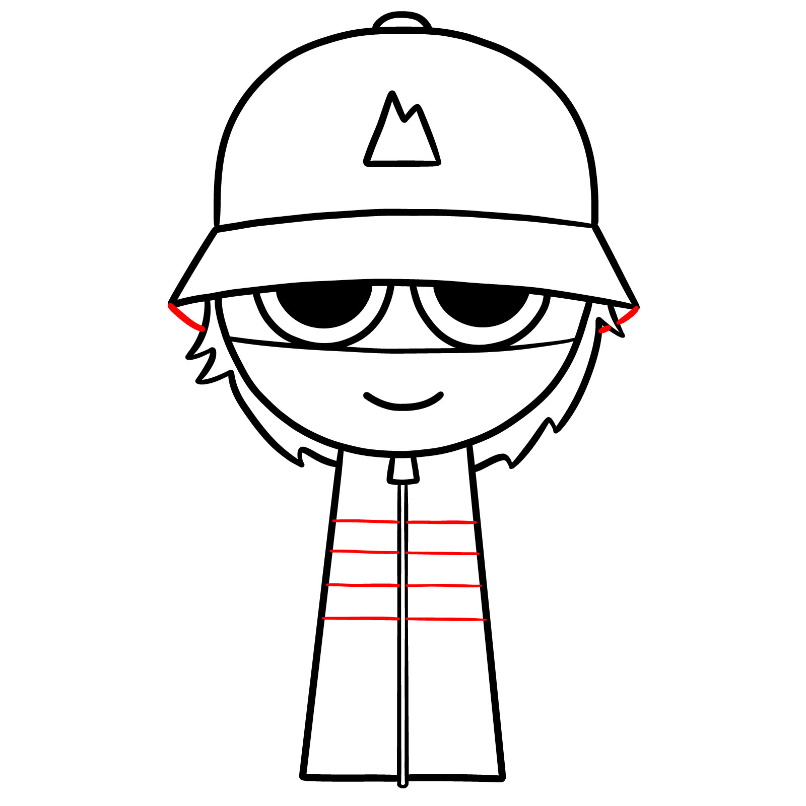 How to Draw El Cool P from Sprunki - step 10