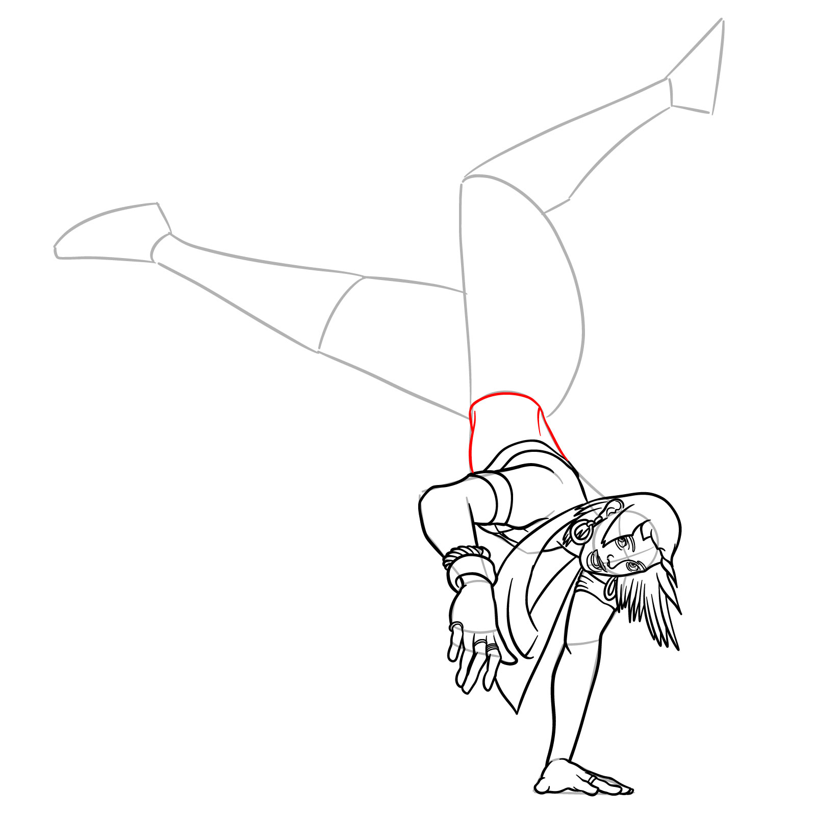 How to Draw Elena from Street Fighter 6 - step 15