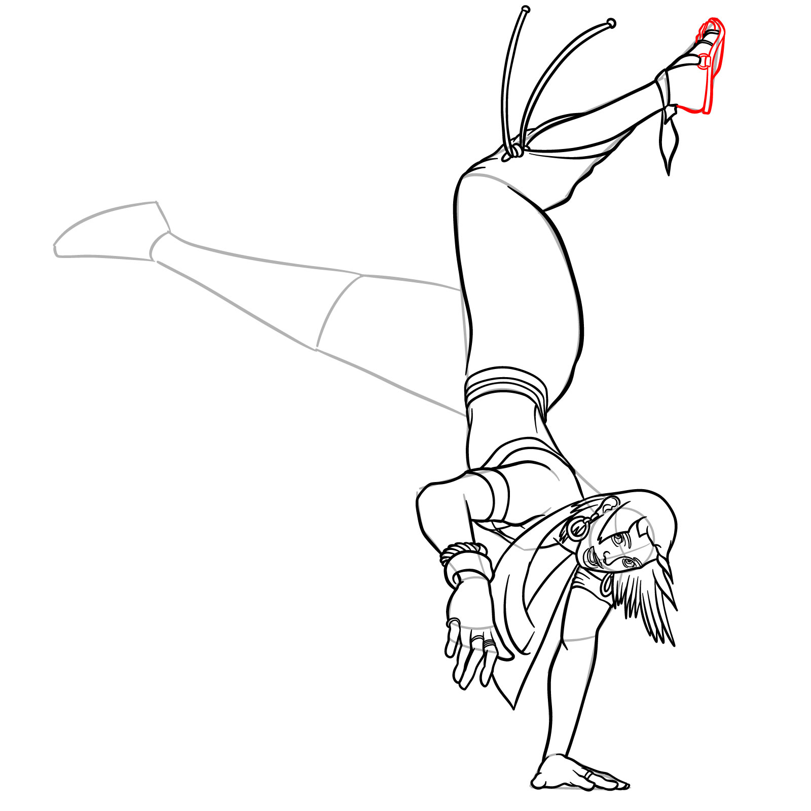 How to Draw Elena from Street Fighter 6 - step 19