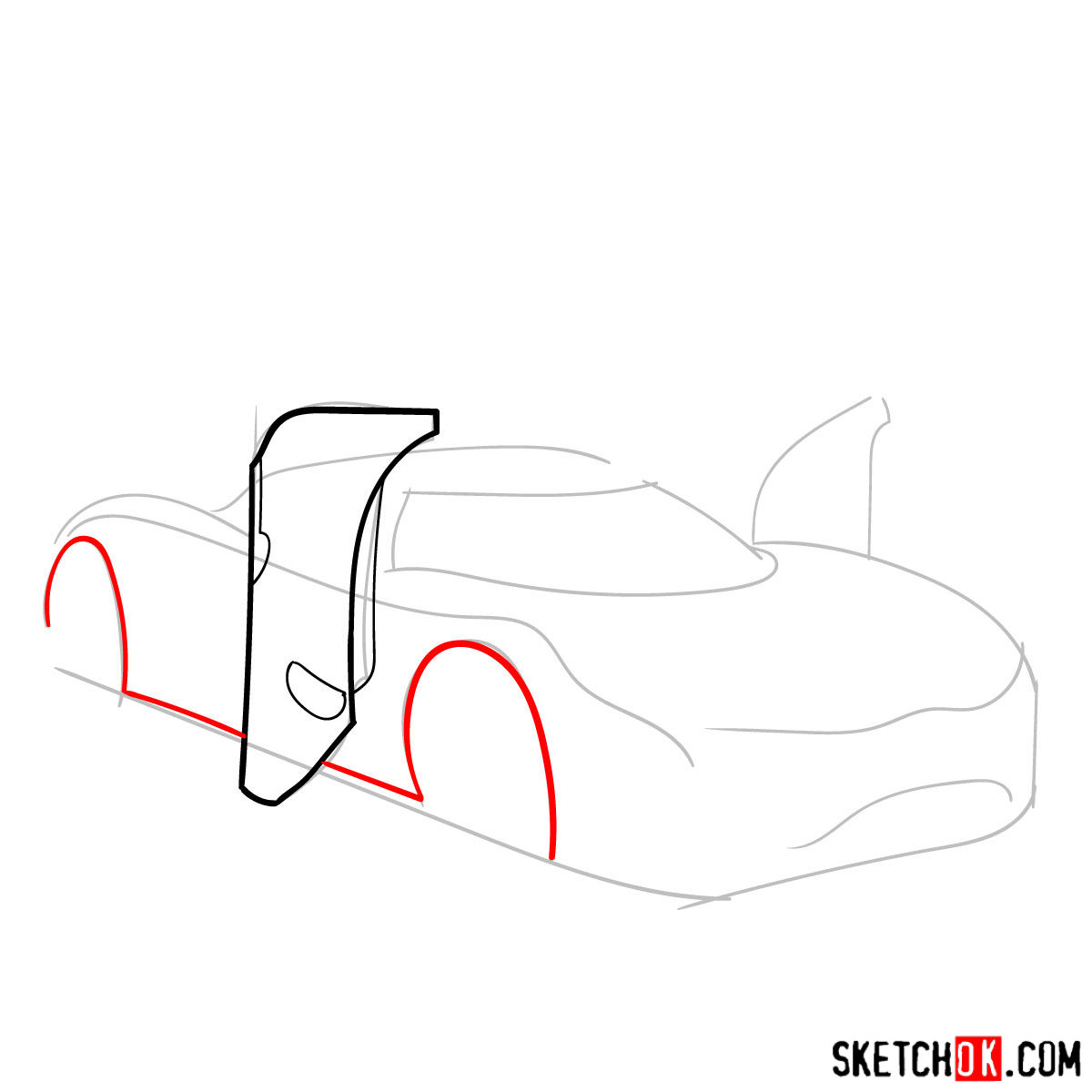 How to draw Koenigsegg Agera R Oman - step 03