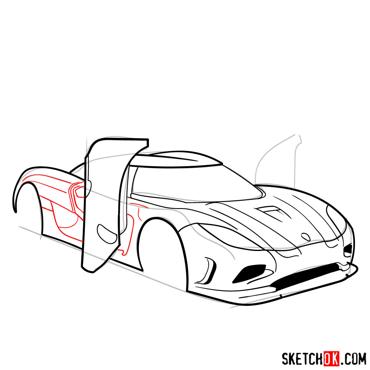 Koenigsegg Agera Drawing 5507