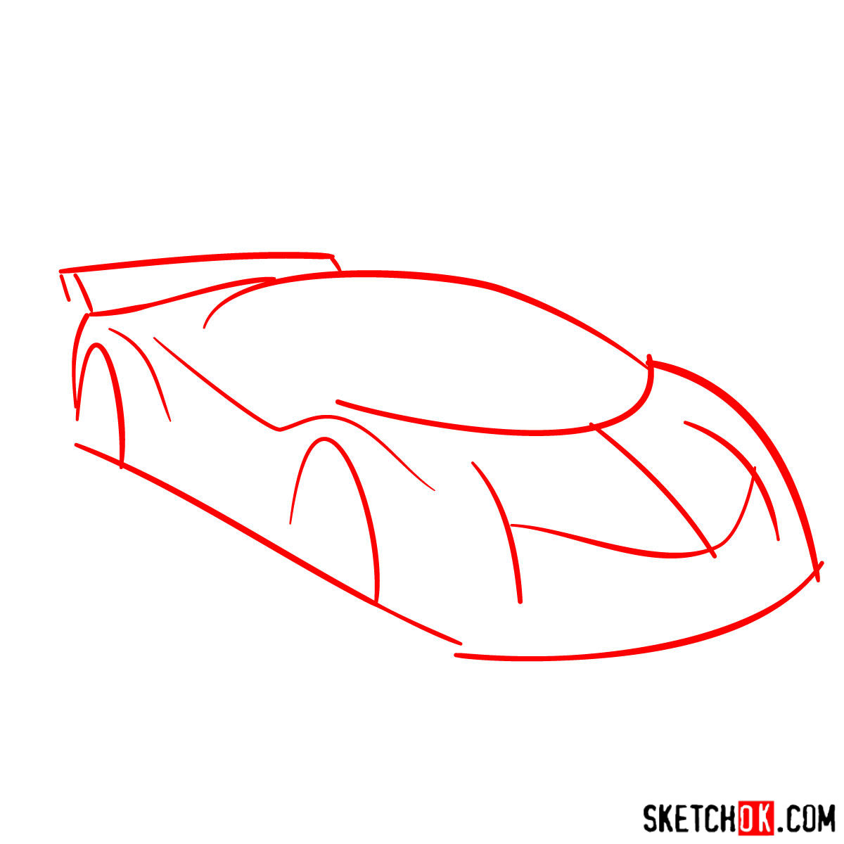 How To Draw Lamborghini Veneno Step By Step Drawing Tutorials