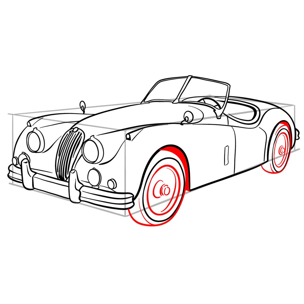 How to draw Jaguar F Type