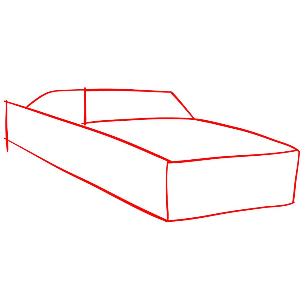 How to draw GTO Judge 1969 - step 01
