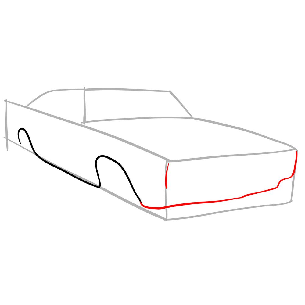 How to draw GTO Judge 1969 - step 03