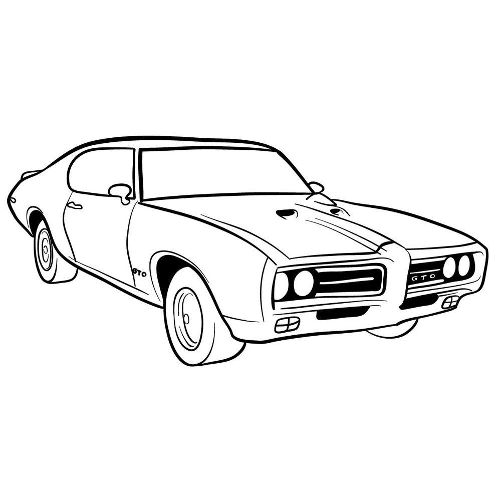 How to draw GTO Judge 1969