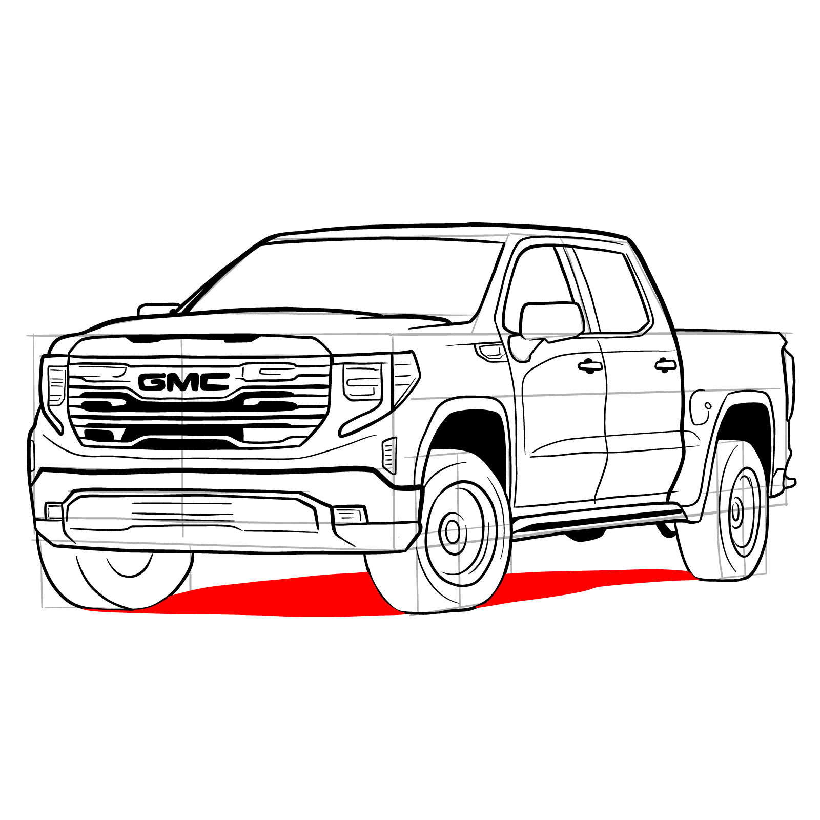 How to Draw Simple Dump Truck (Trucks) Step by Step |  DrawingTutorials101.com
