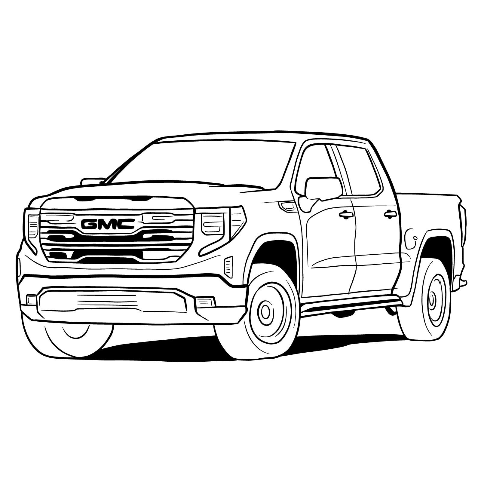 Ford Truck Drawing - Aaron Thomas Art Automotive Artwork Sketch