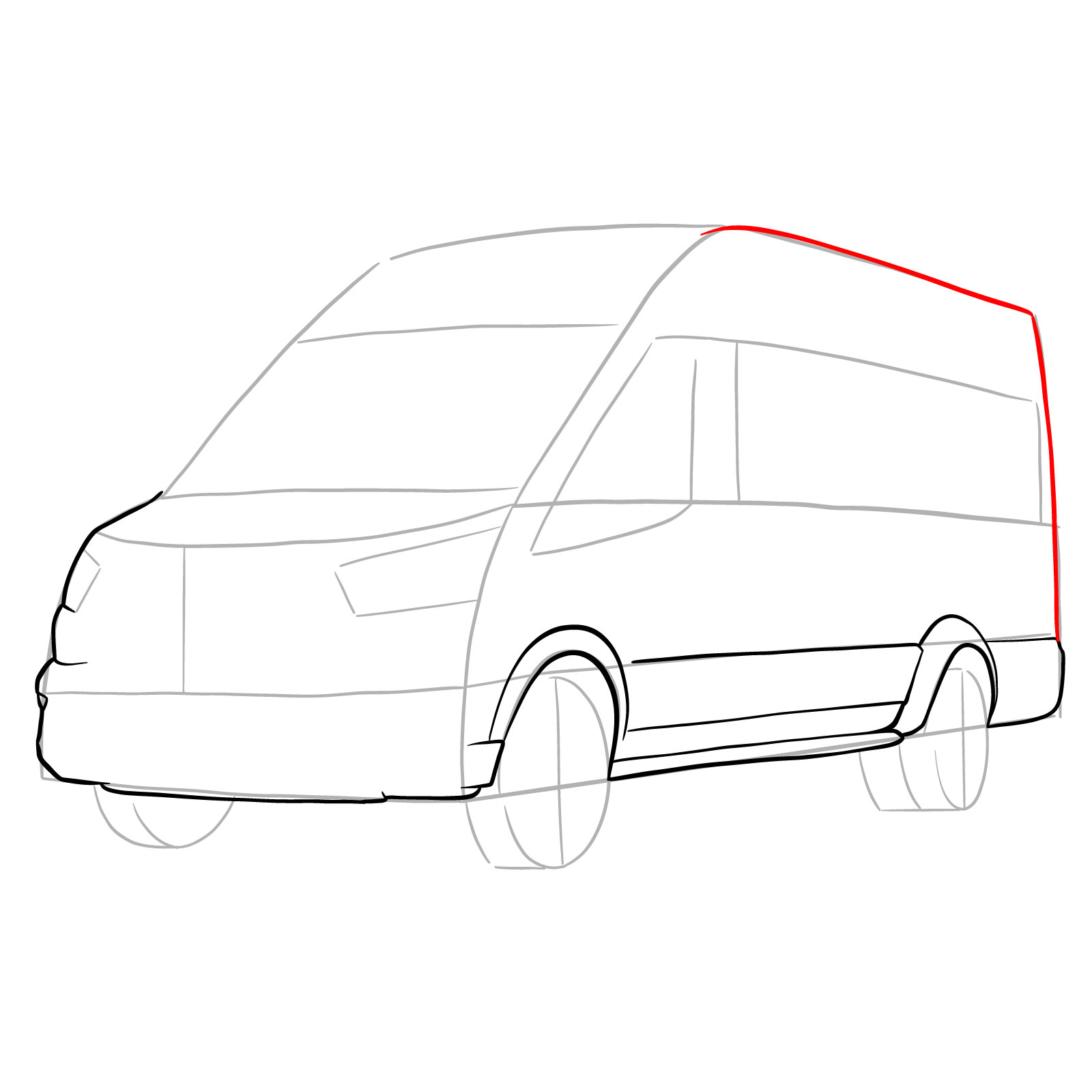 Simple Vector Technical Drawing Of A Larger Van White Background Front  View Royalty Free SVG Cliparts Vectors And Stock Illustration Image  178724213