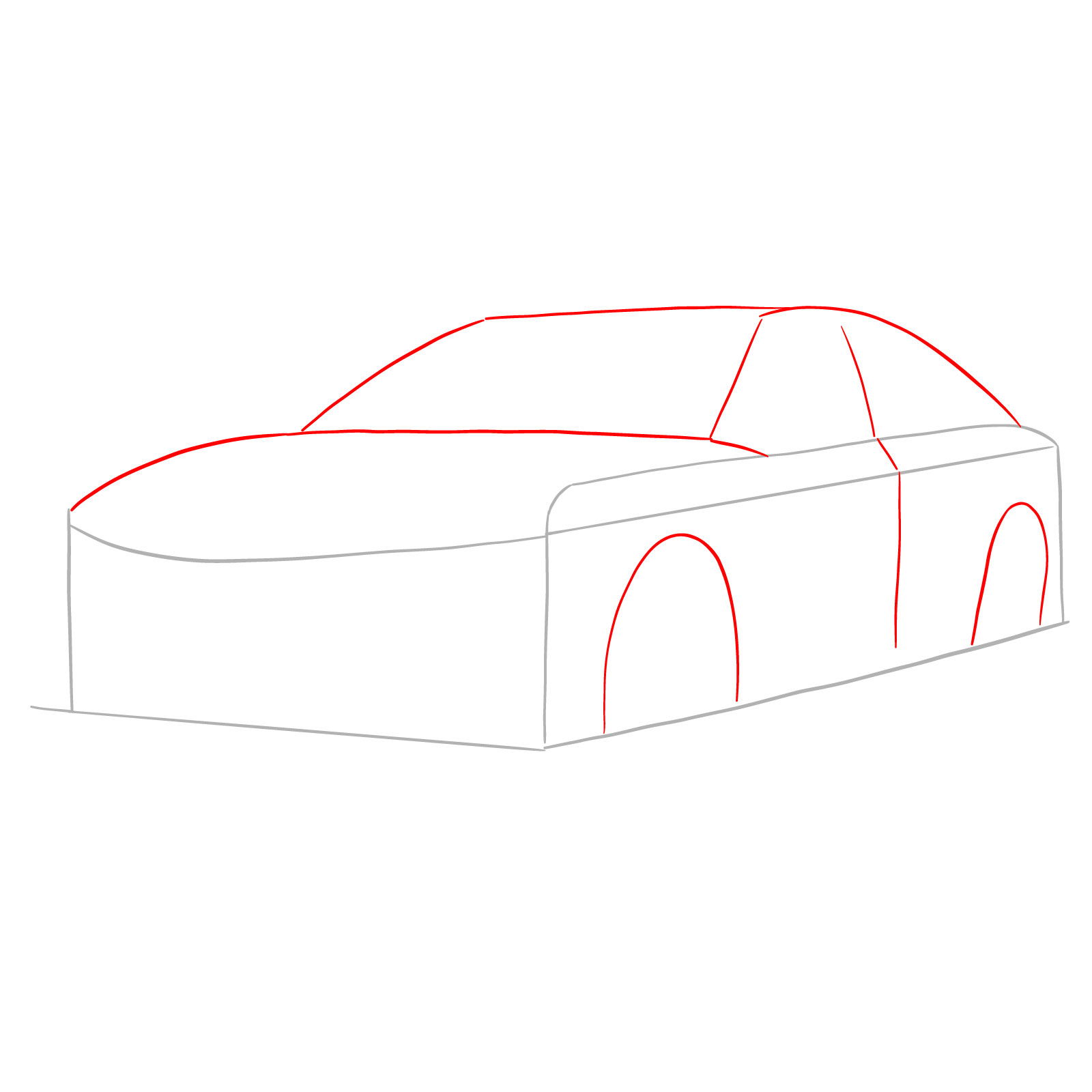 How to draw 2022 Toyota Camry - step 02