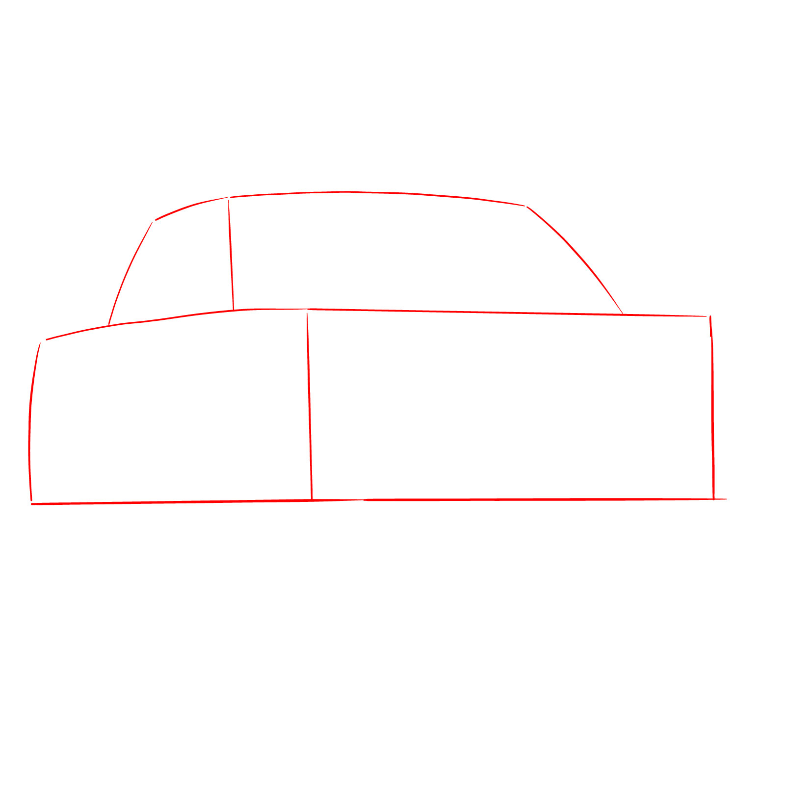 How to draw a 2023 Ford F-Series F-150 Raptor - step 01