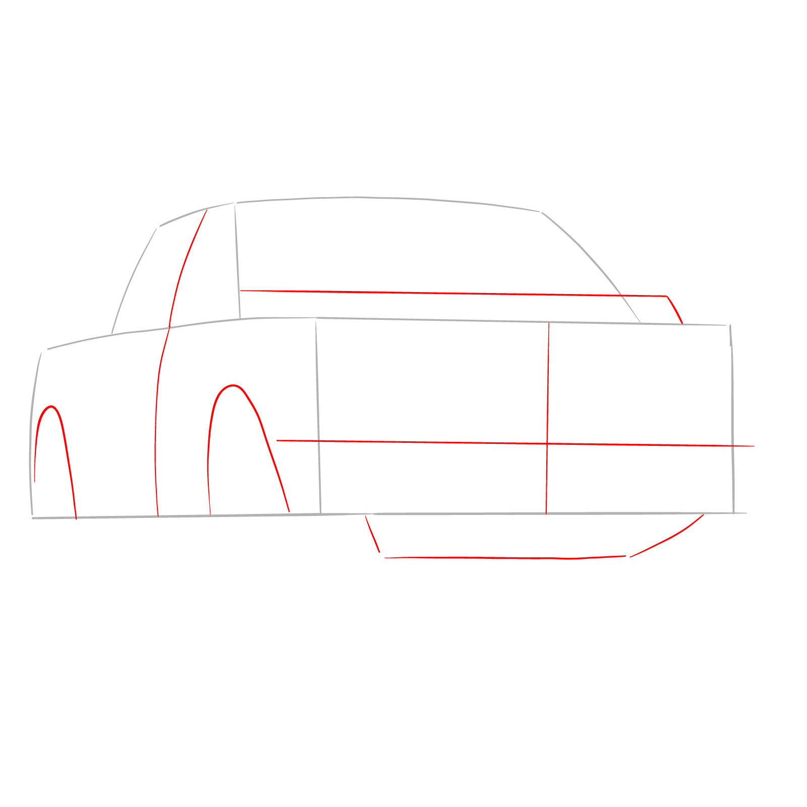 How to draw a 2023 Ford F-Series F-150 Raptor - step 02