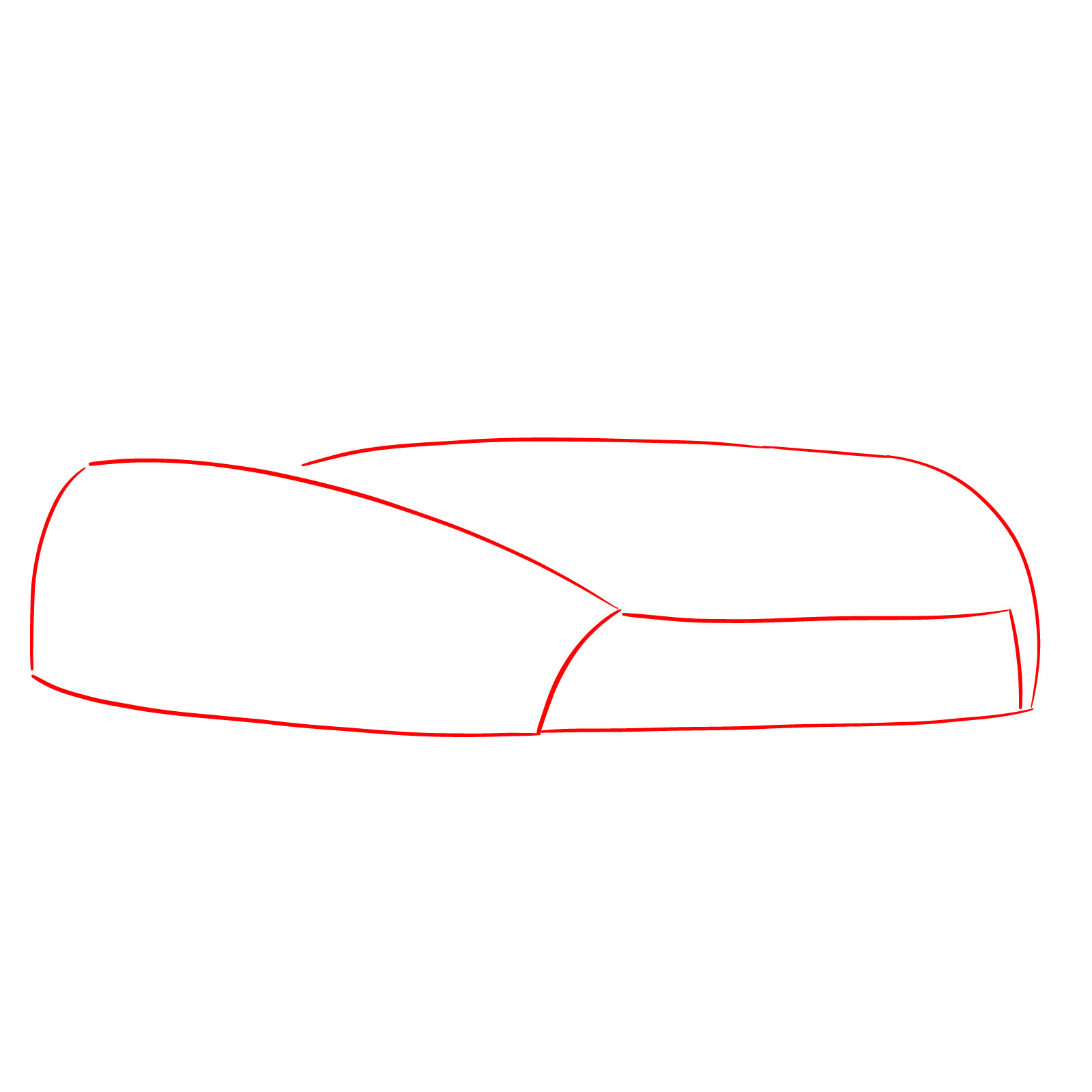 How to draw a 2020 Toyota GR Supra A90 MK 5 - step 01