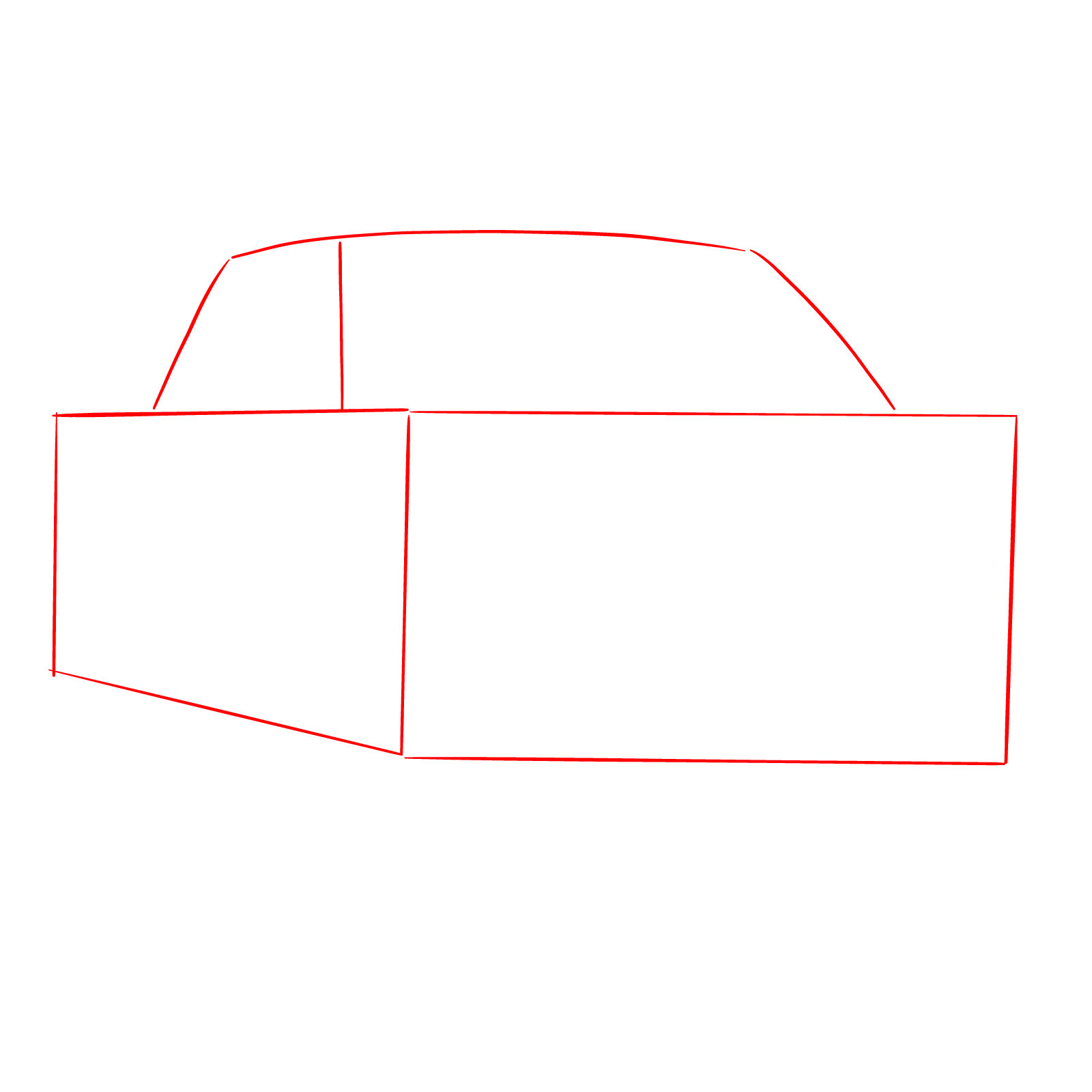 How to draw a 2022 Chevy Silverado - step 01