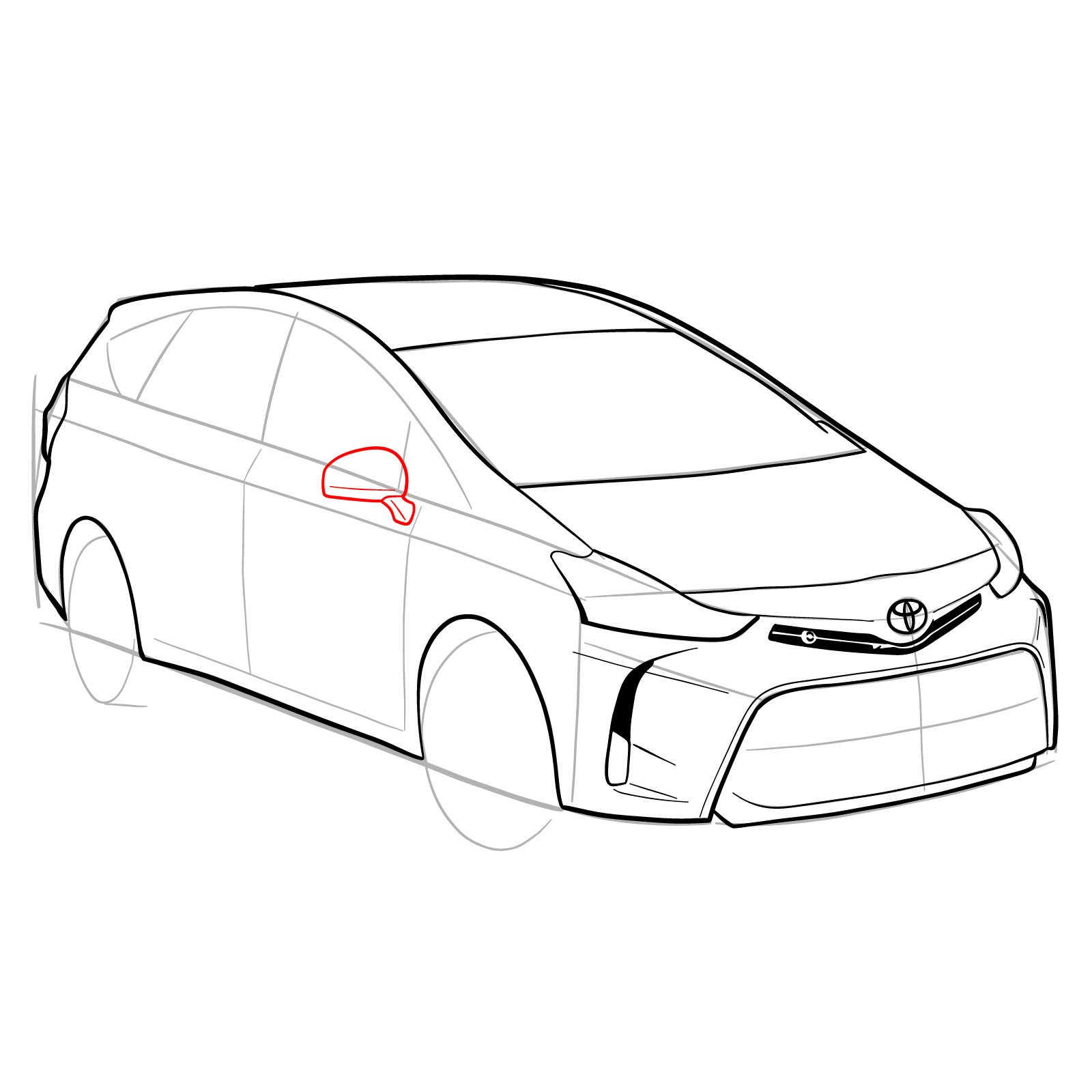 toyota prius coloring pages