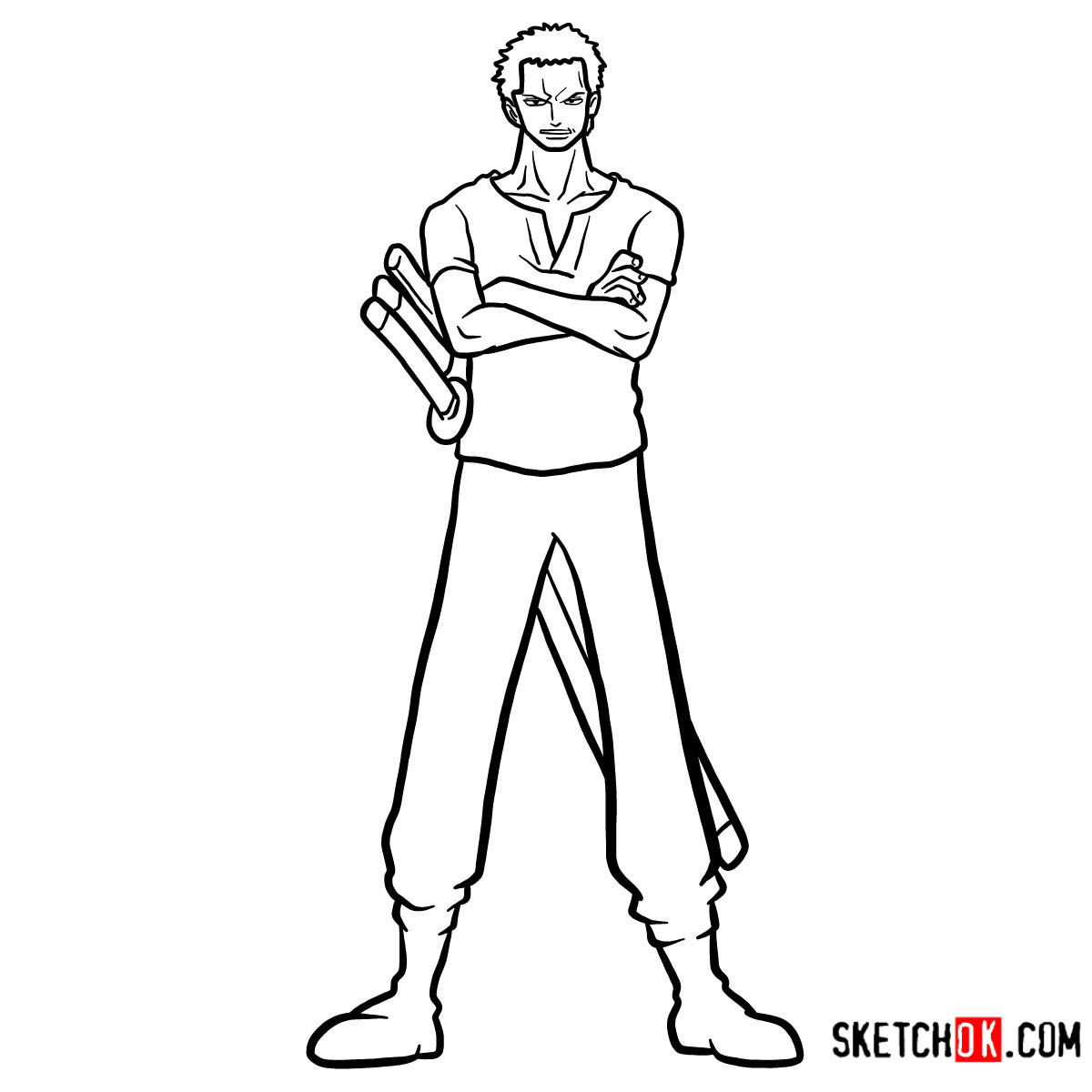 Learn How to Draw Roronoa Zoro, the Pirate Hunter One Piece