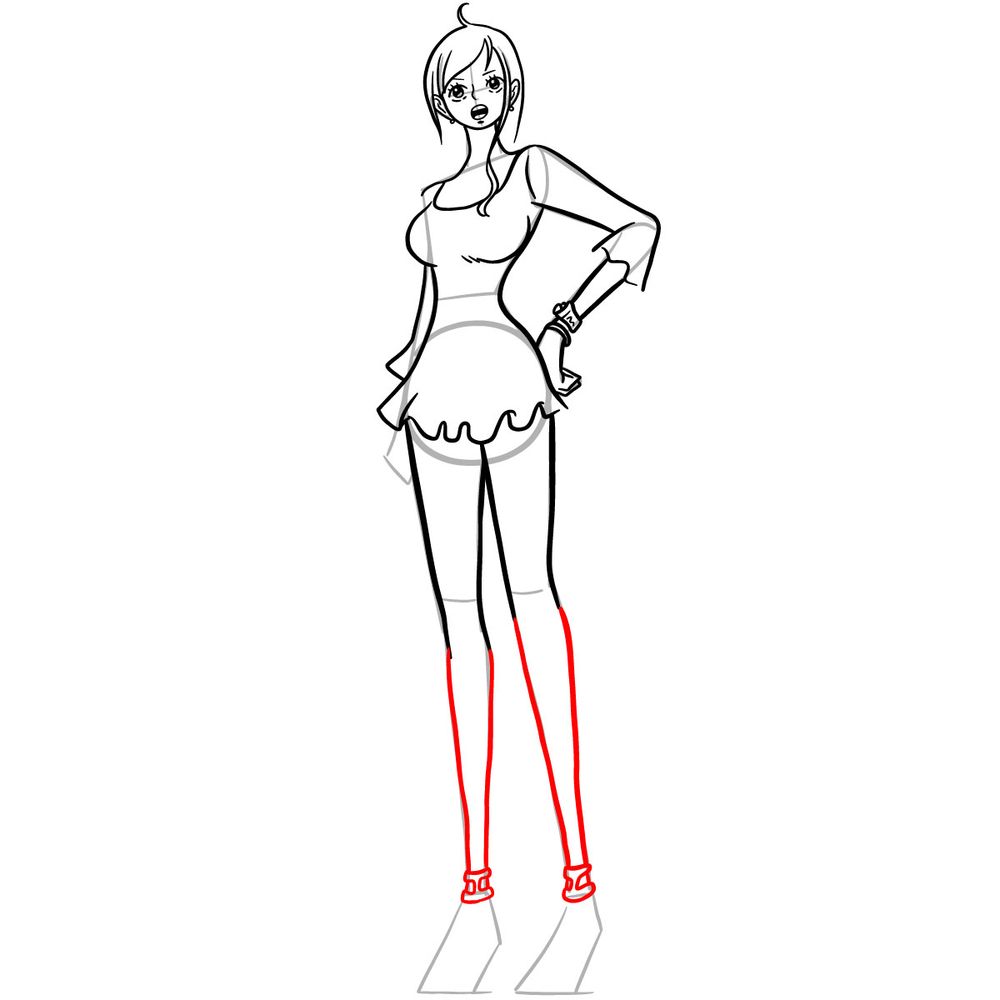 Girl drawing full body / How to Draw a Girl In a Dress Easy - YouTube