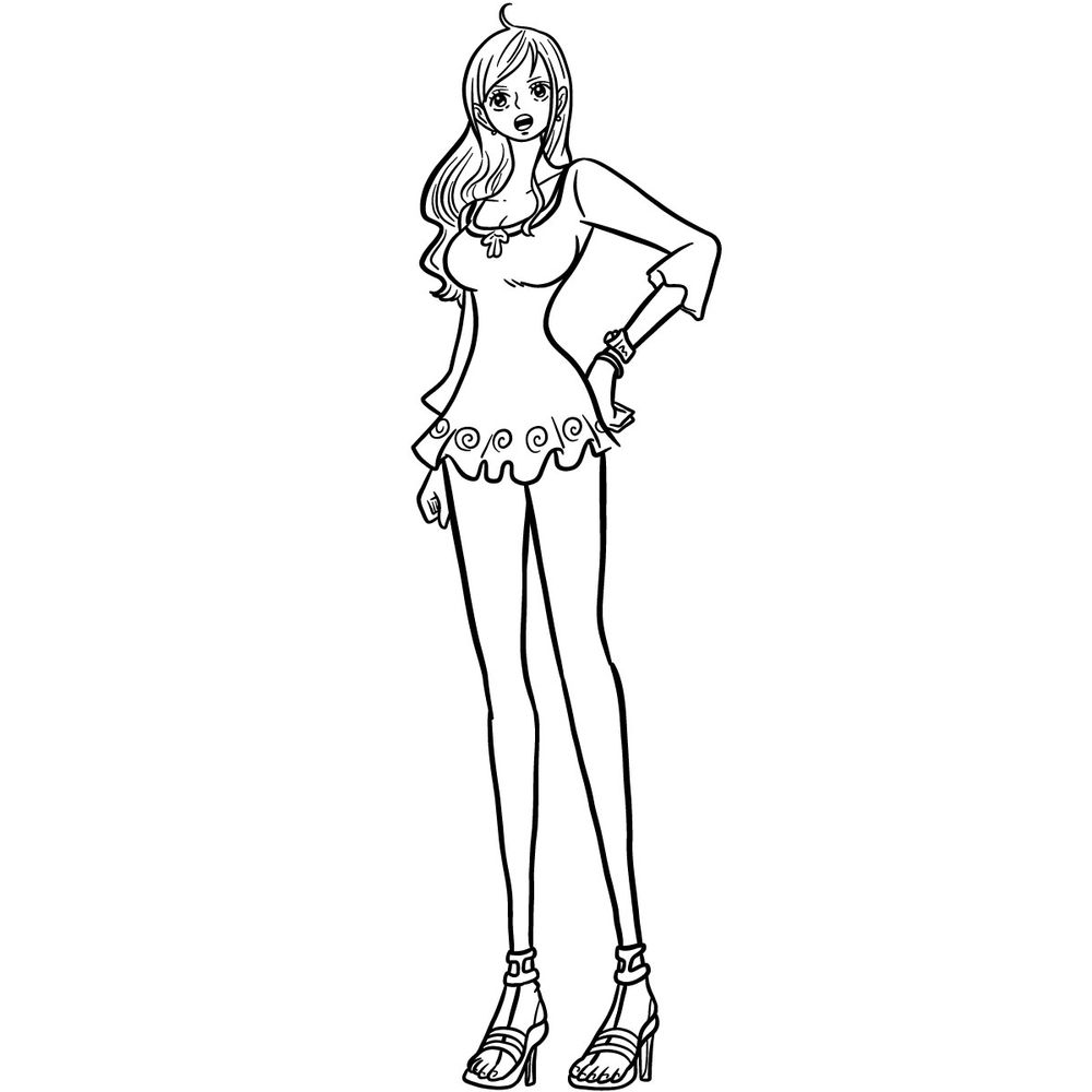 How to draw Nami full body