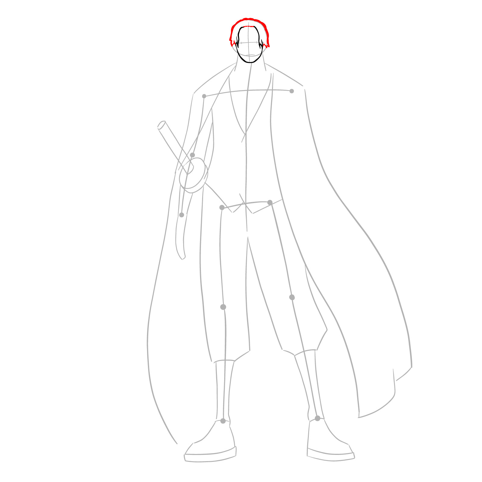 How to Draw Shanks full body - step 06
