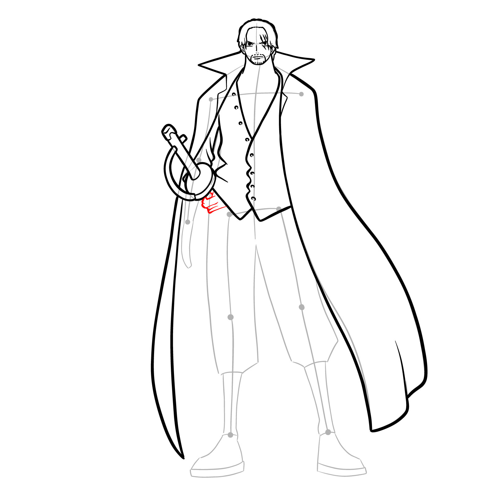 How to Draw Shanks full body - step 22