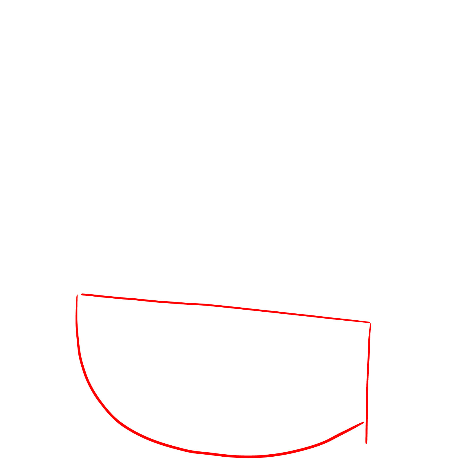 How to Draw the Thousand Sunny Ship from One Piece - step 01
